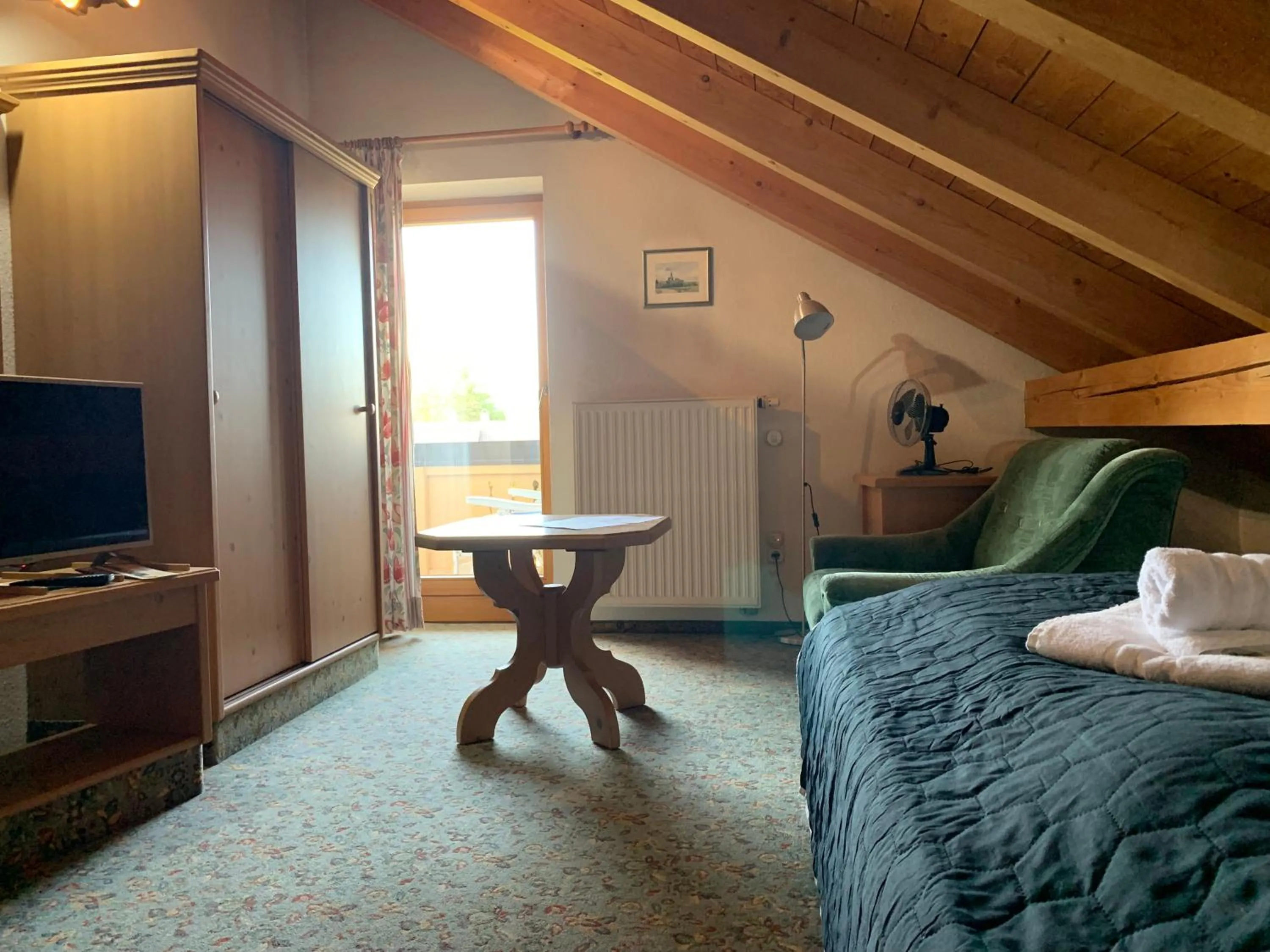 Photo of the whole room, Bed in Gasthof Sonnenheim