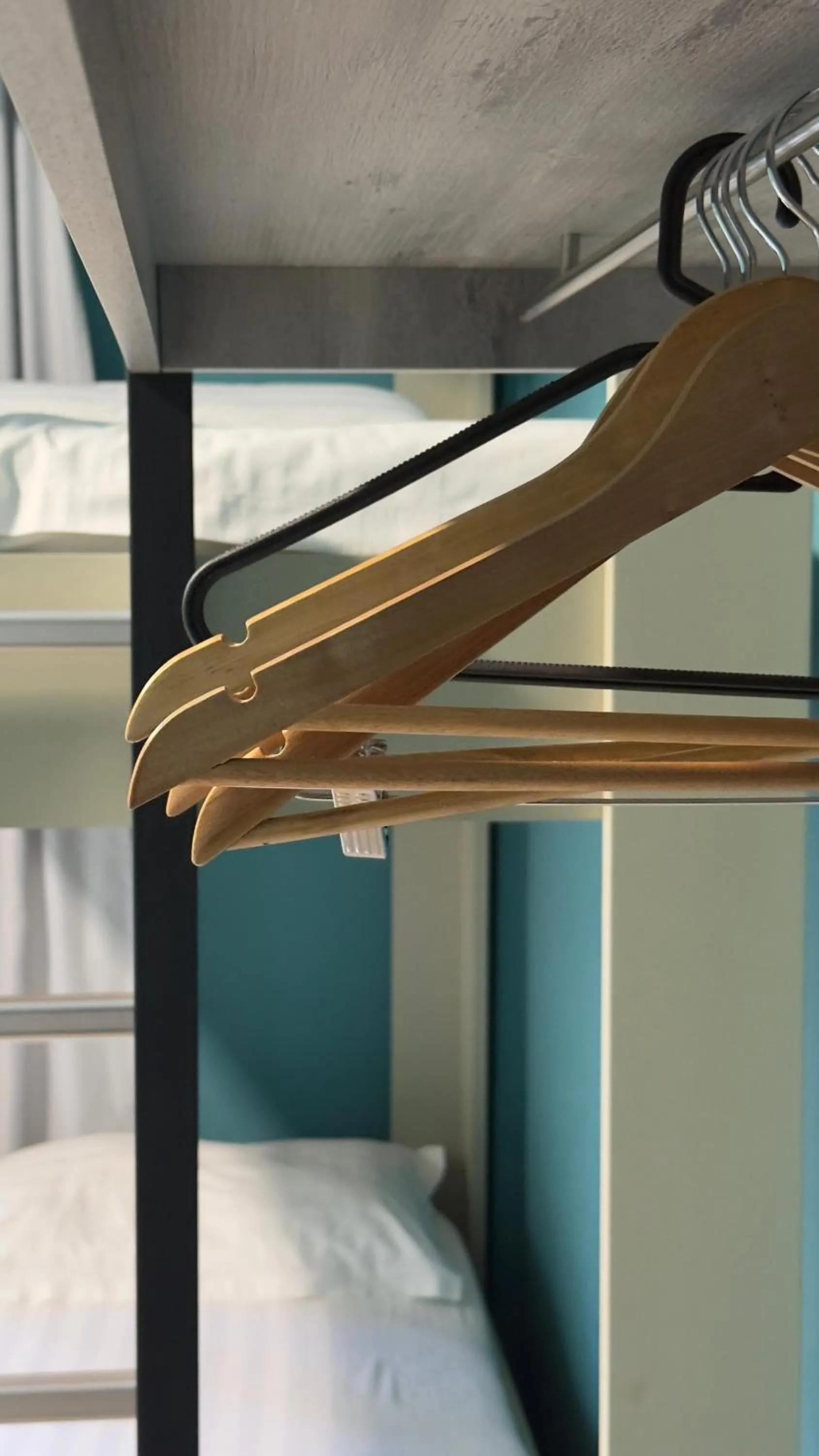 wardrobe, Bed in Hotel Zhironi