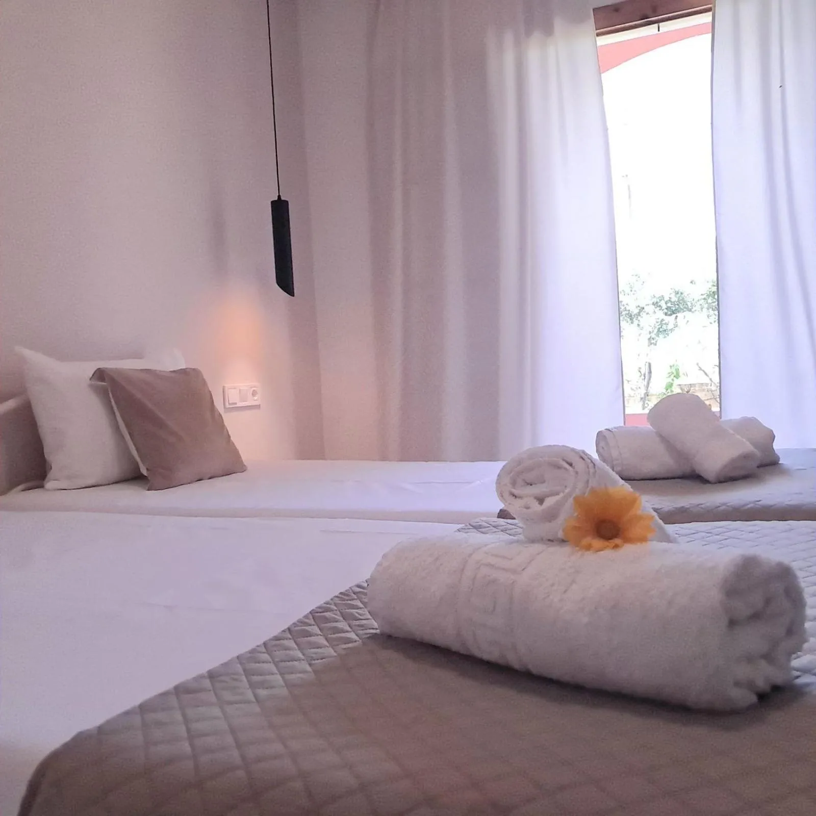 Bedroom, Bed in Olga's Garden Apartments