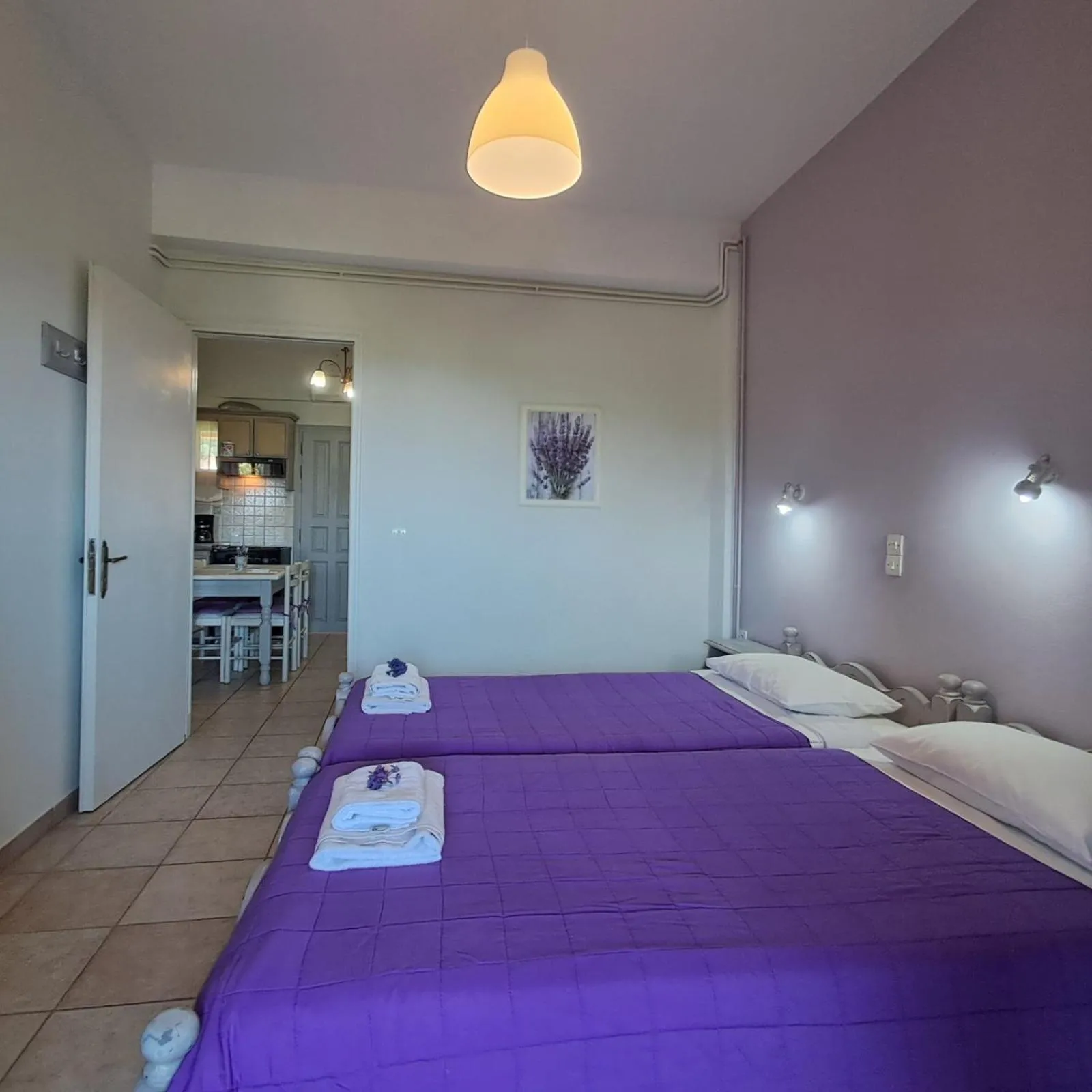 Bedroom, Bed in Olga's Garden Apartments