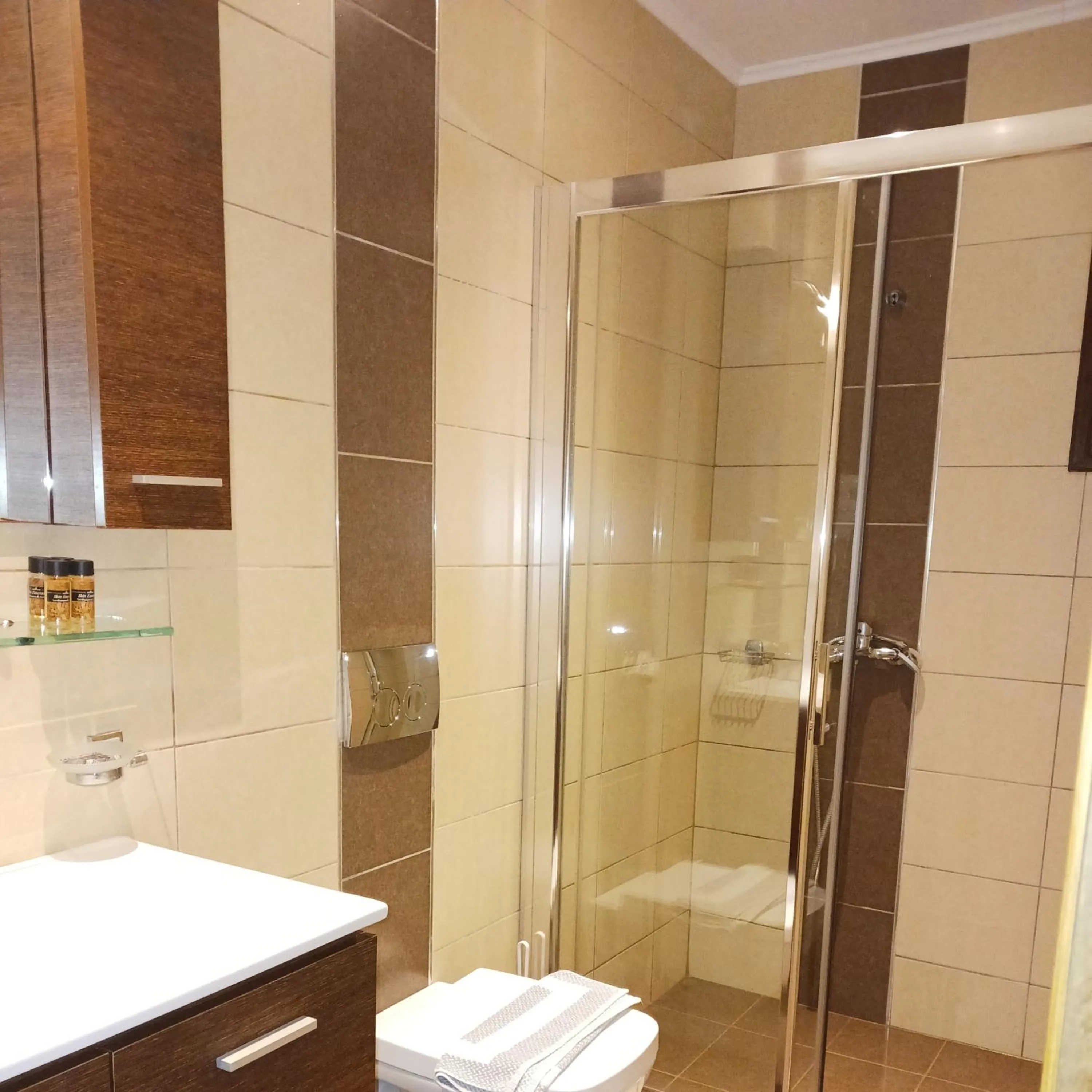 Shower in Olga's Garden Apartments