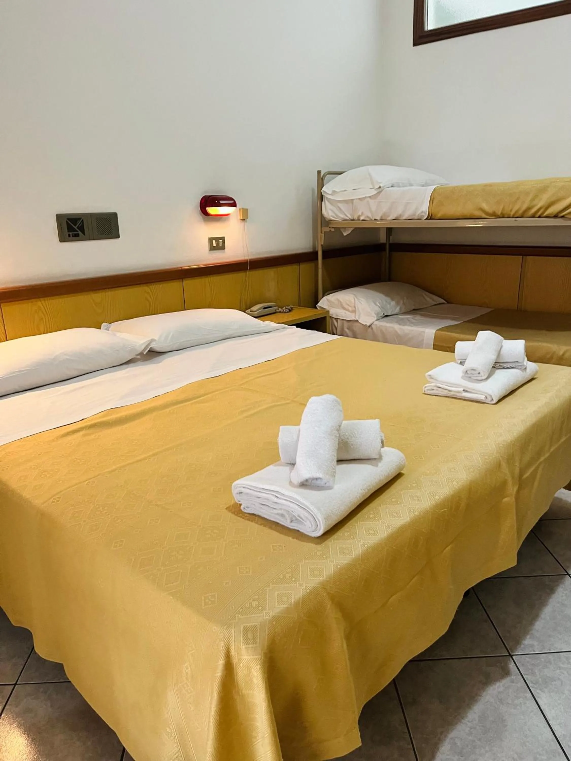 Bed in Hotel Columbia Frontemare