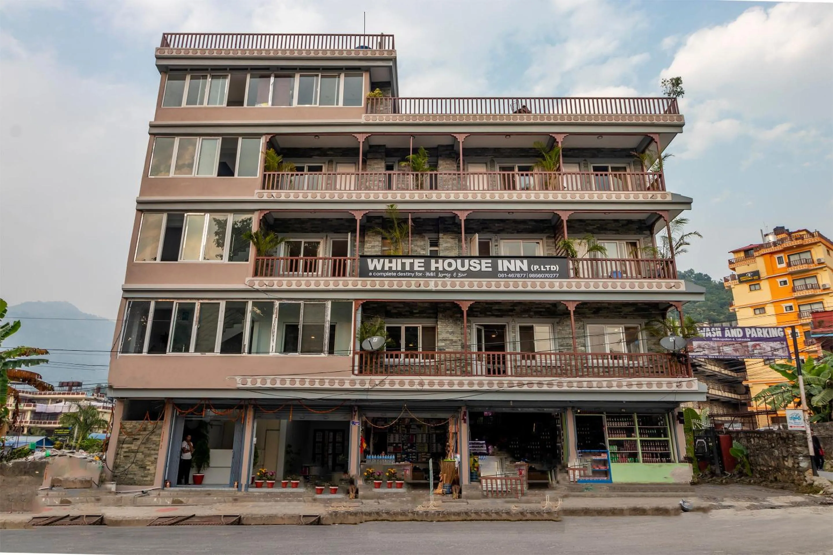Facade/entrance in OYO 254 White House Inn