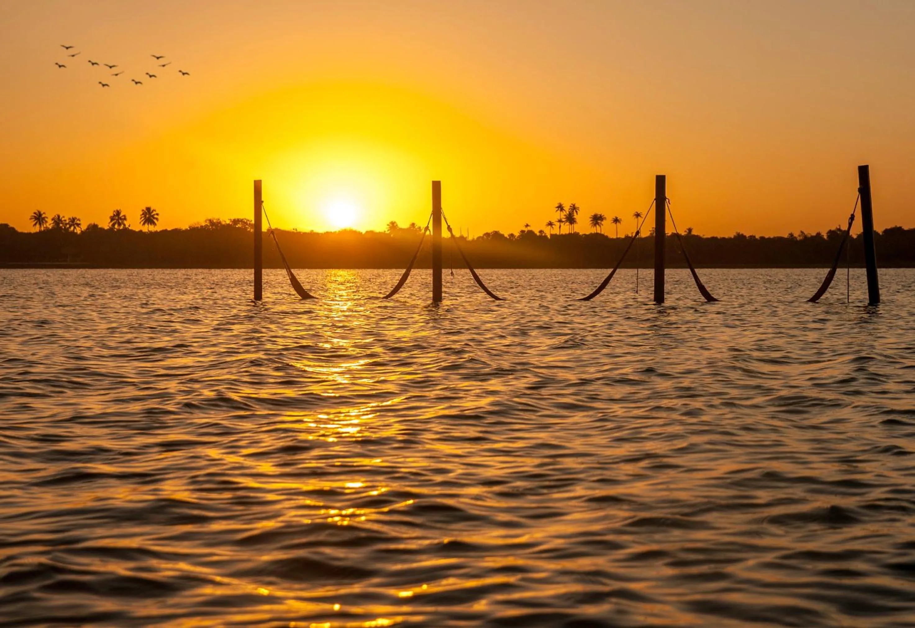 Lake view in Pousada Flambaião