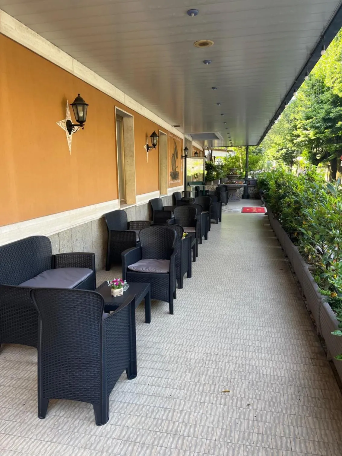 Garden view in Hotel Elvira Fiuggi