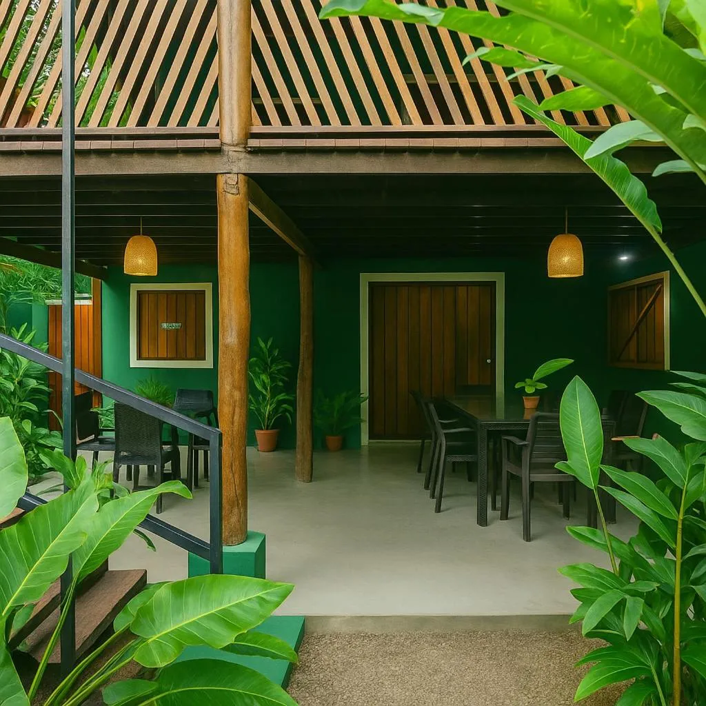 Restaurant/places to eat in The Green Jungle & Tree House Caribe