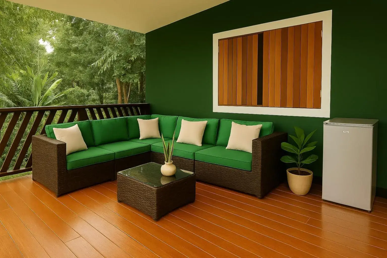 Apartment with Terrace - single occupancy in The Green Jungle & Tree House Caribe Apartment with Terrace - single occupancy in The Green Jungle & Tree House Caribe