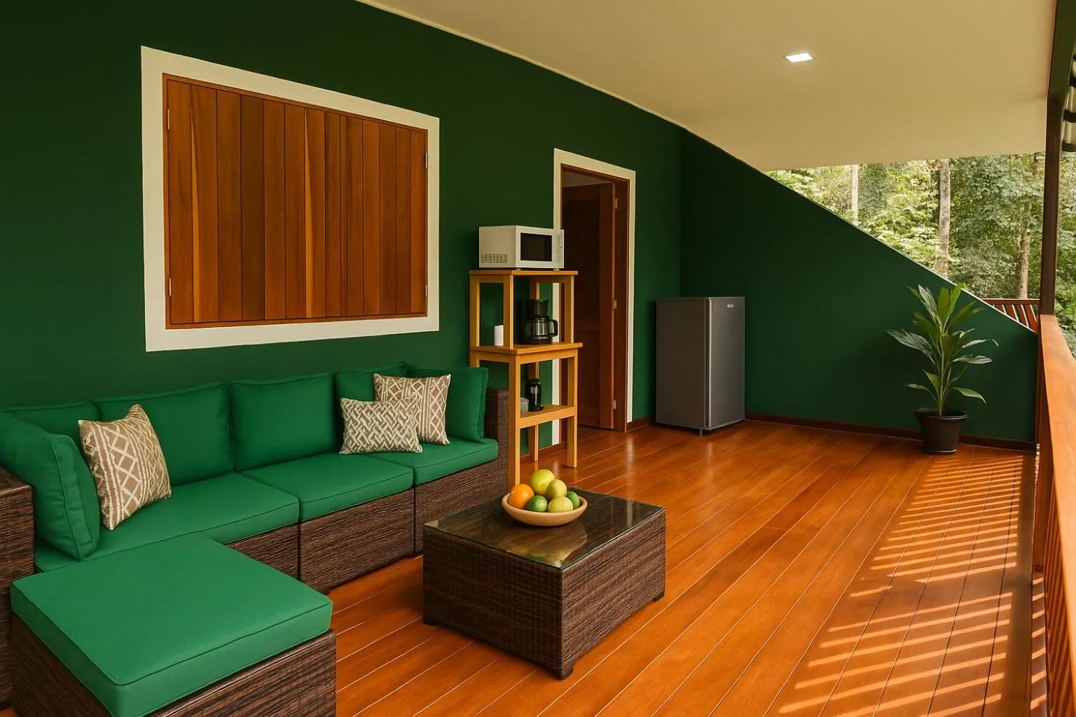 Balcony/Terrace in The Green Jungle & Tree House Caribe