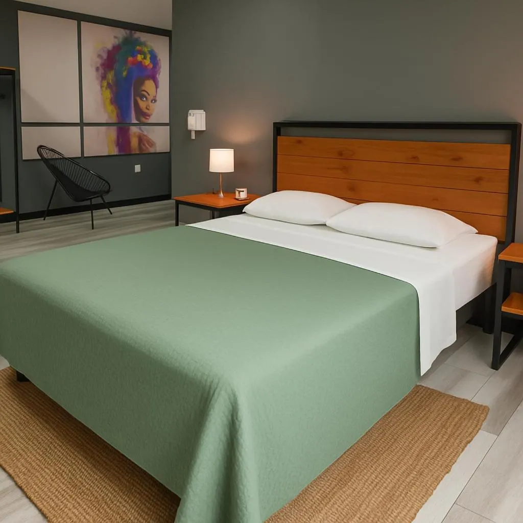 Photo of the whole room, Bed in The Green Jungle & Tree House Caribe