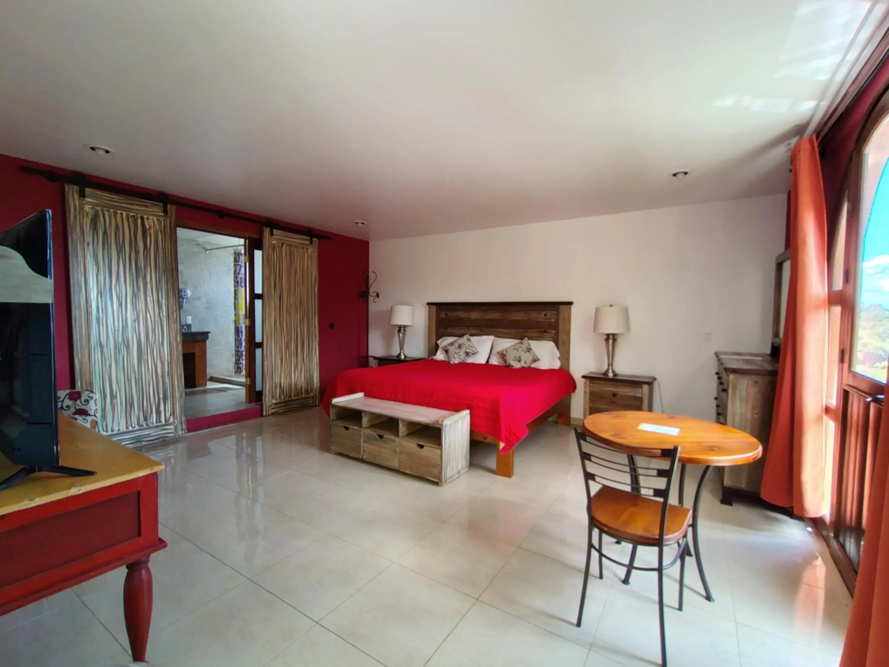 Bed in HOTEL XIADANI Restaurante, Temazcal & Spa