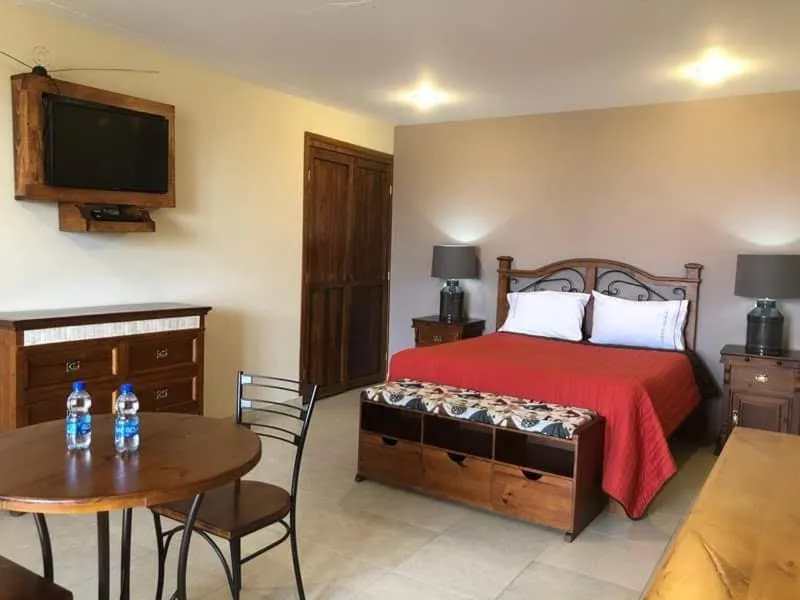 Photo of the whole room, Bed in HOTEL XIADANI Restaurante, Temazcal & Spa