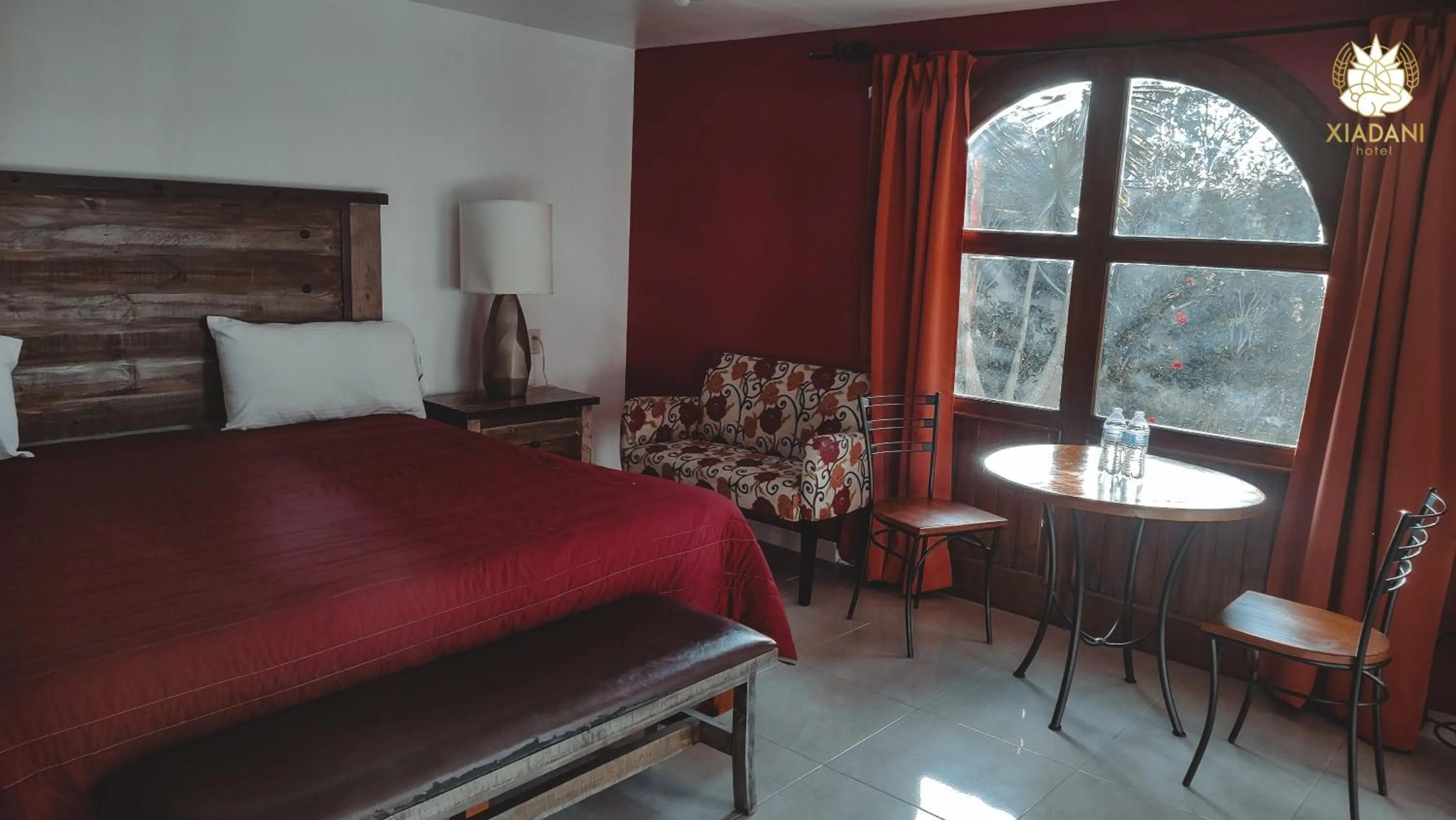 Bed in HOTEL XIADANI Restaurante, Temazcal & Spa