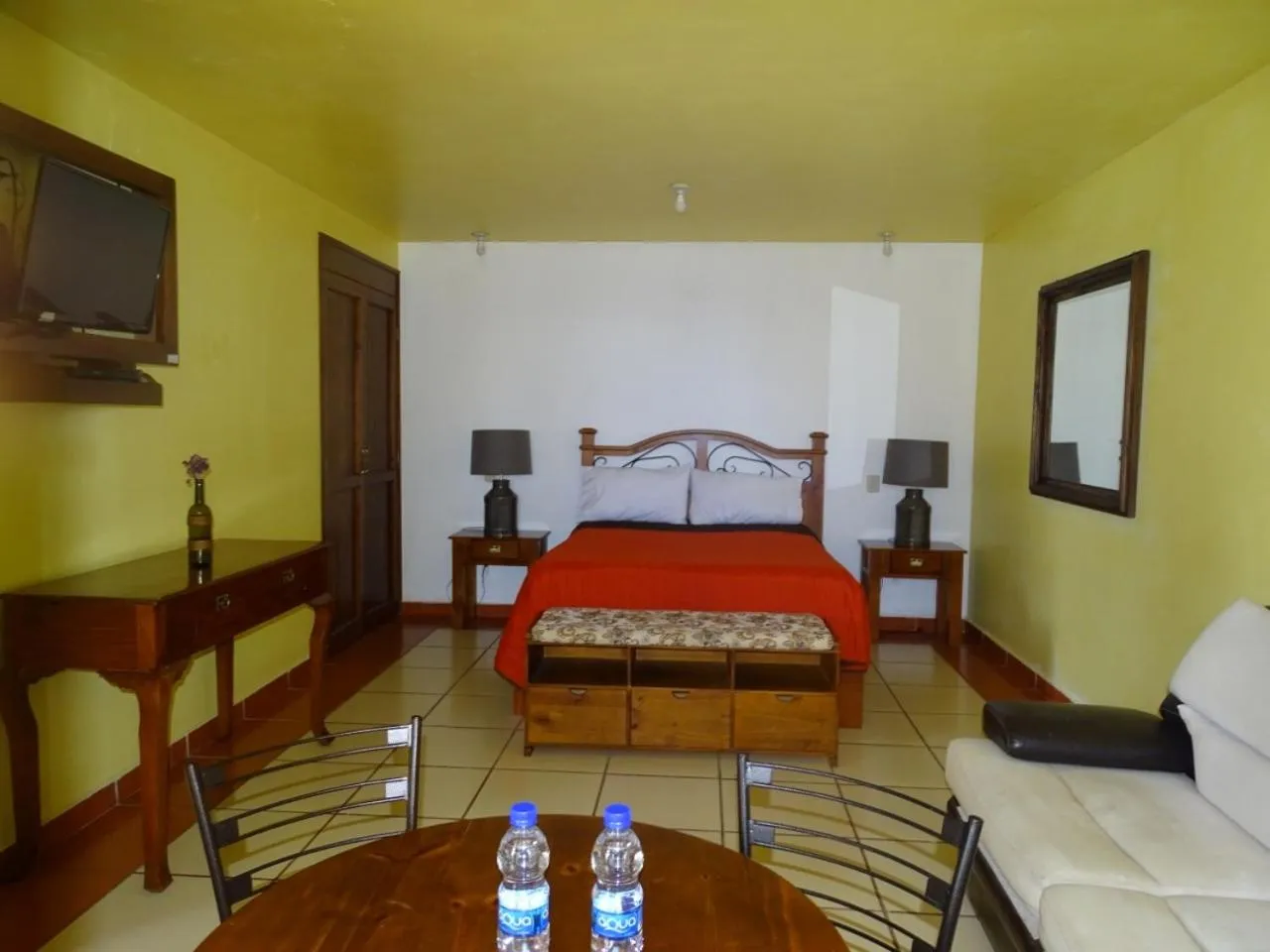 Bed in HOTEL XIADANI Restaurante, Temazcal & Spa