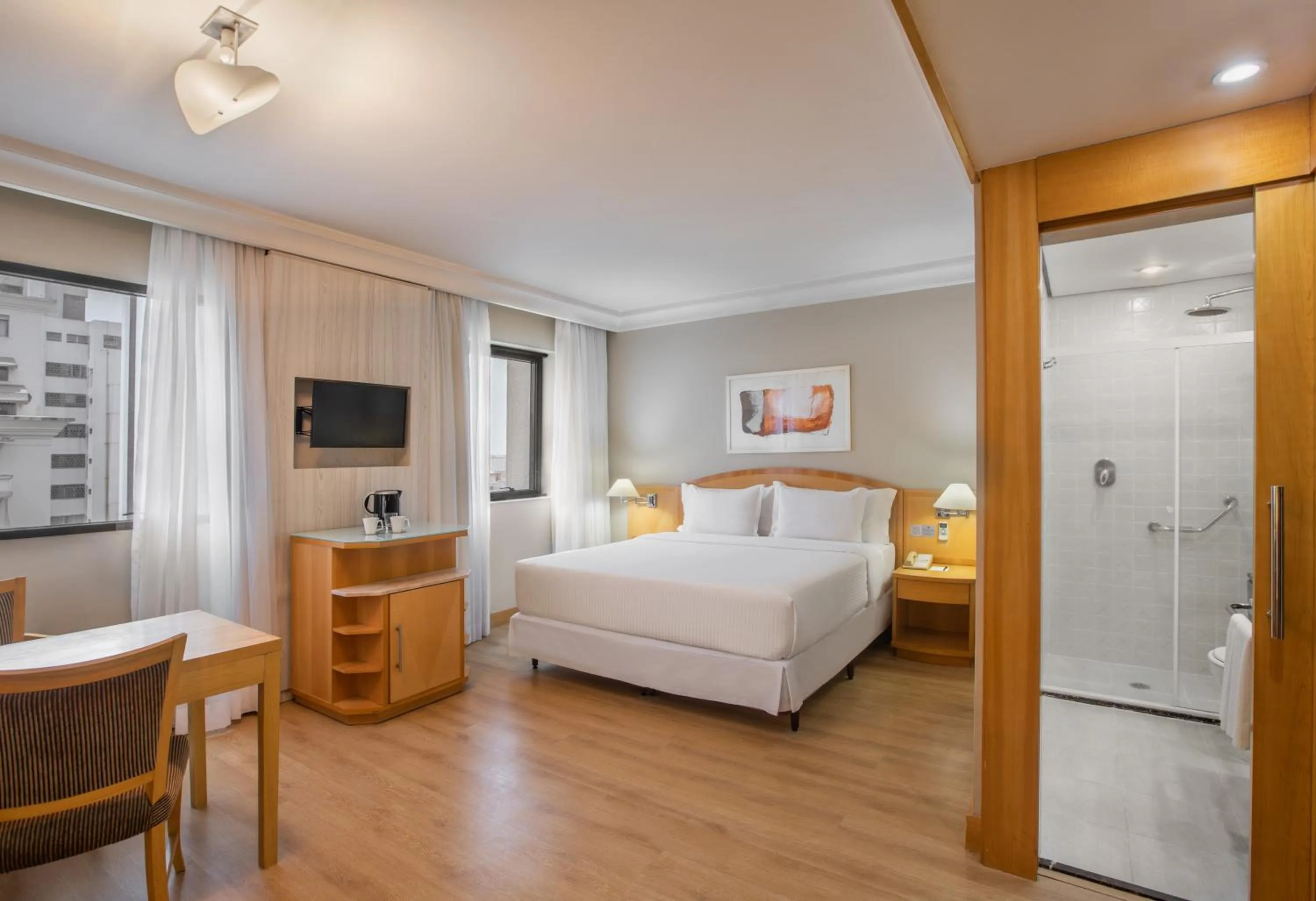 Shower, Bed in INNSiDE by Meliá São Paulo Higienópolis