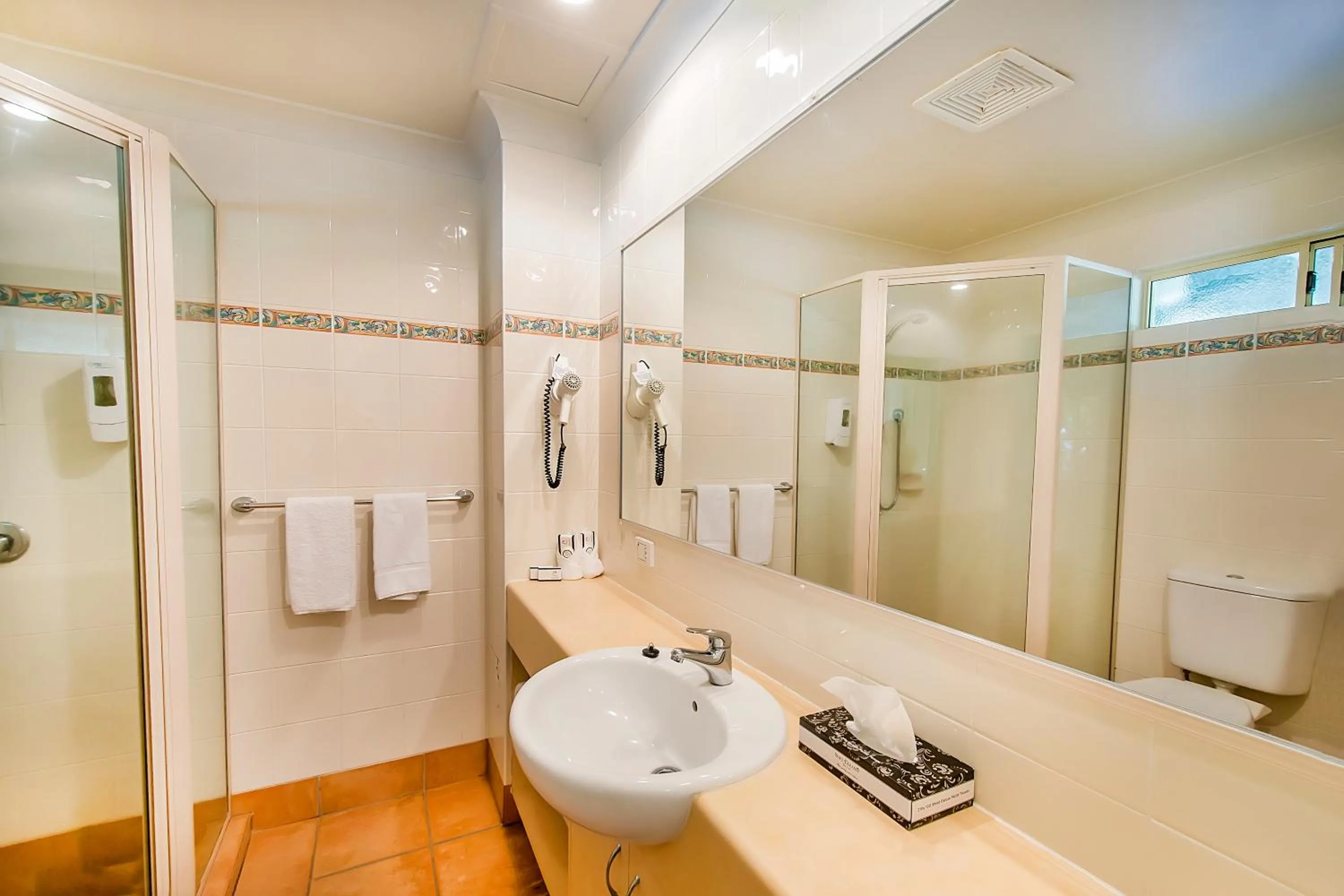 Bathroom in Shamrock Gardens Motel