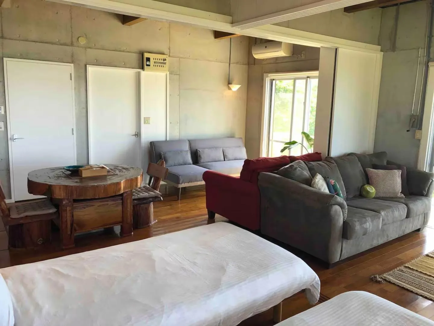 Bed in PANORAMA Ocean View Cottage