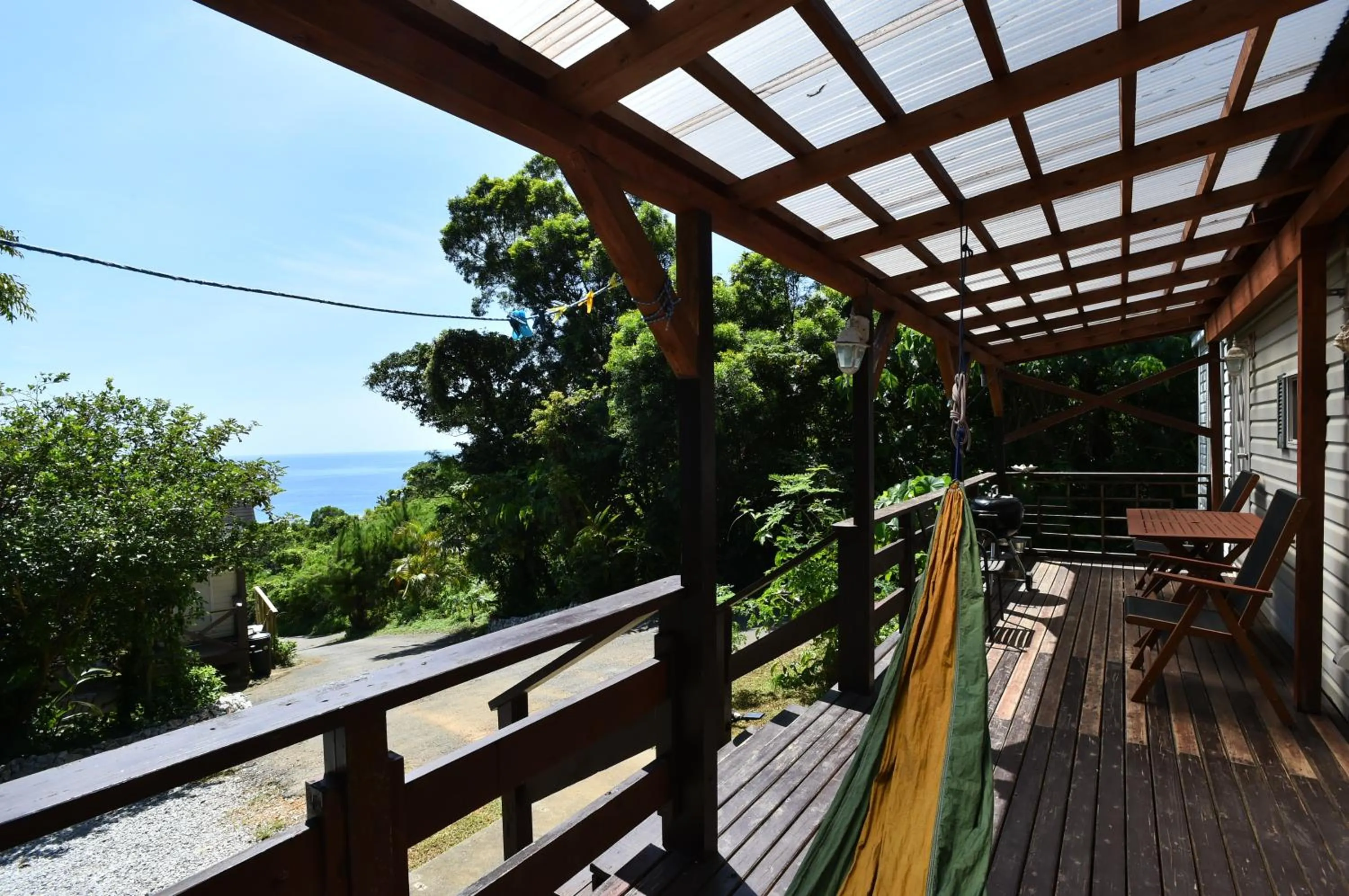 Balcony/Terrace in PANORAMA Ocean View Cottage