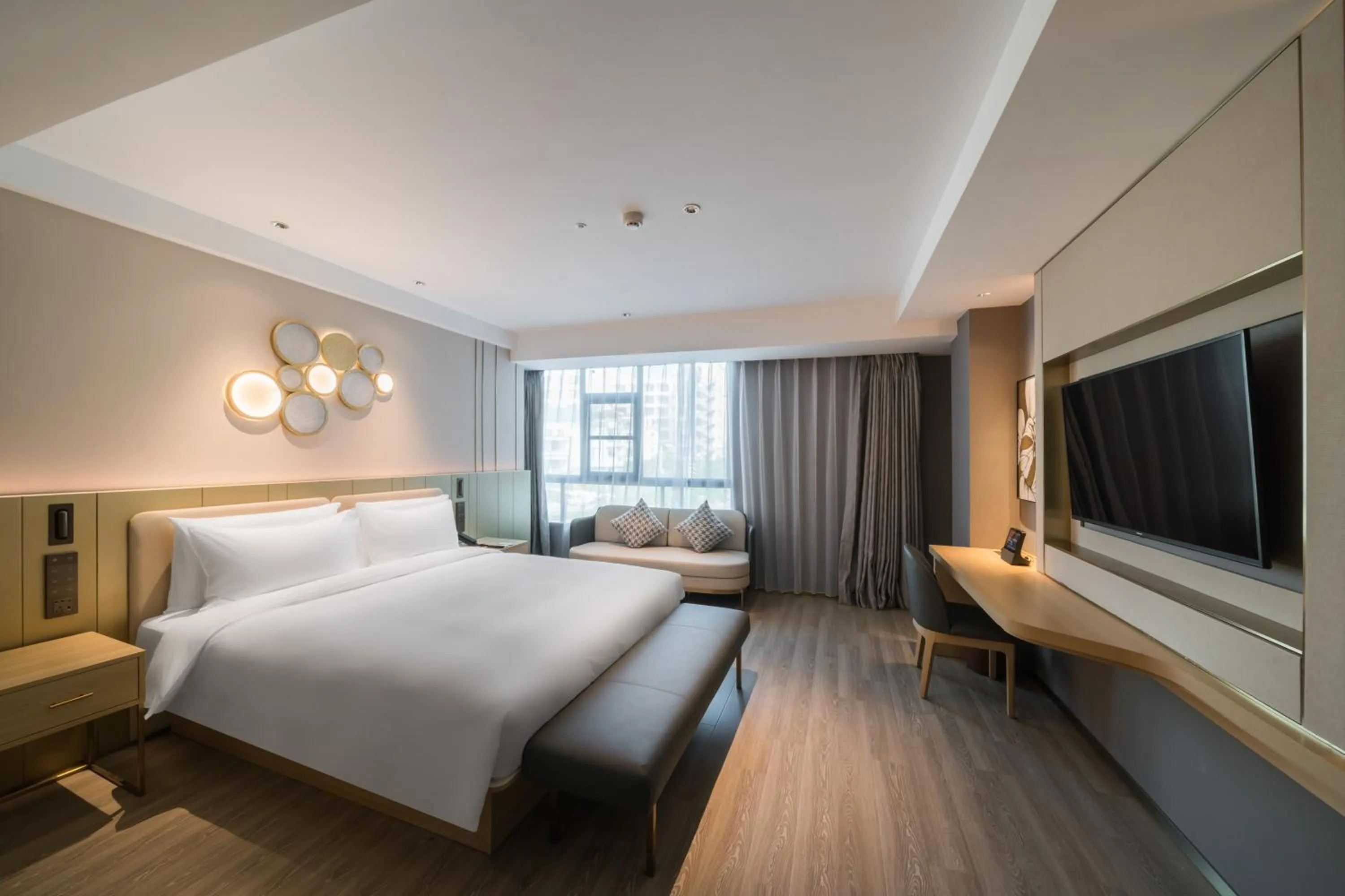 Bed in Orange Hotel Sanya Phoenix Airport