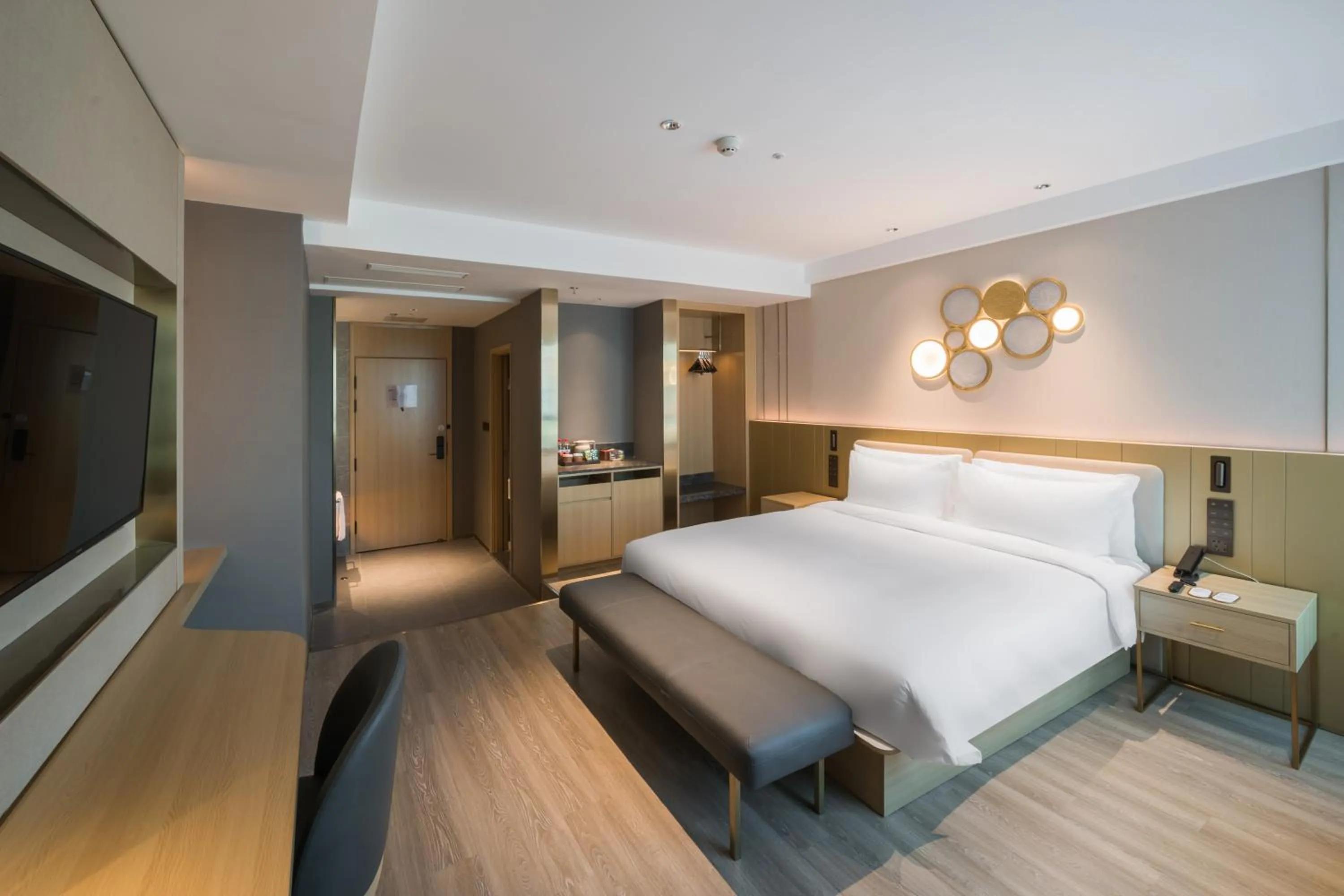 Bed in Orange Hotel Sanya Phoenix Airport