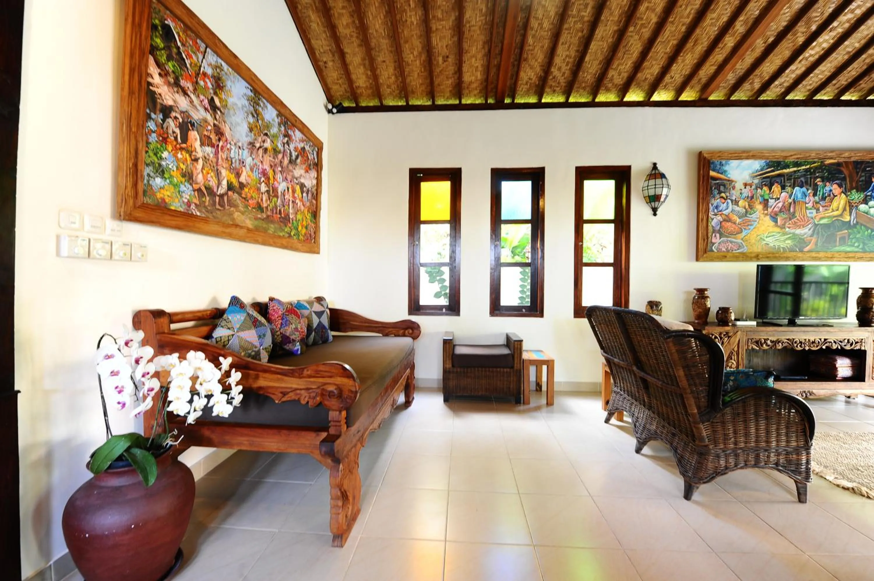 Living room in Villa Paradise