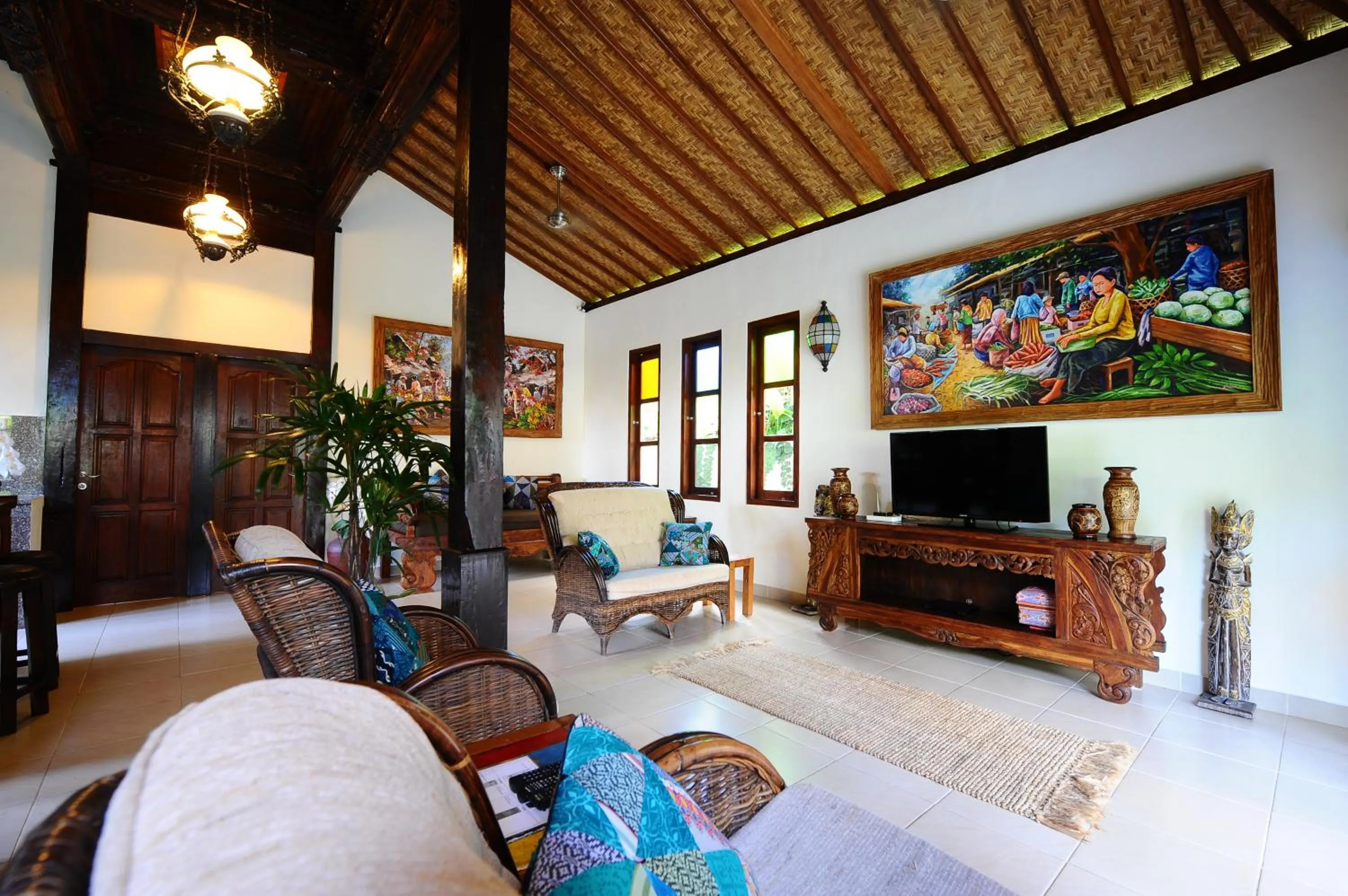Living room in Villa Paradise