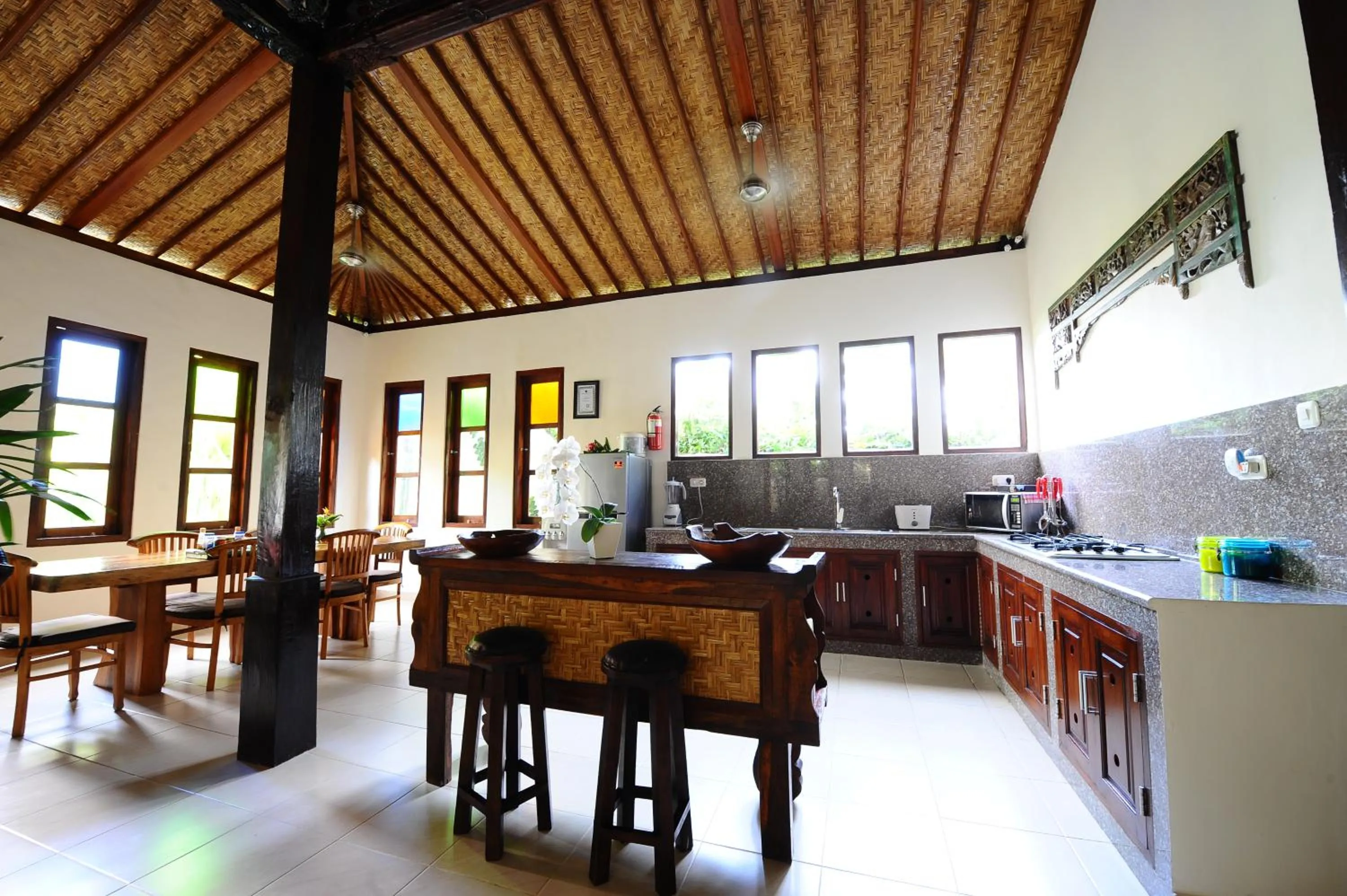 Kitchen or kitchenette in Villa Paradise