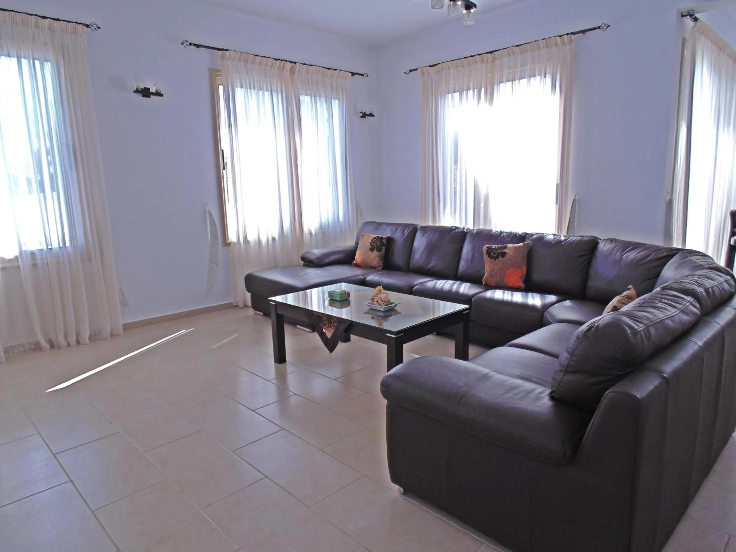 Living room in Eliofos Luxury Villa