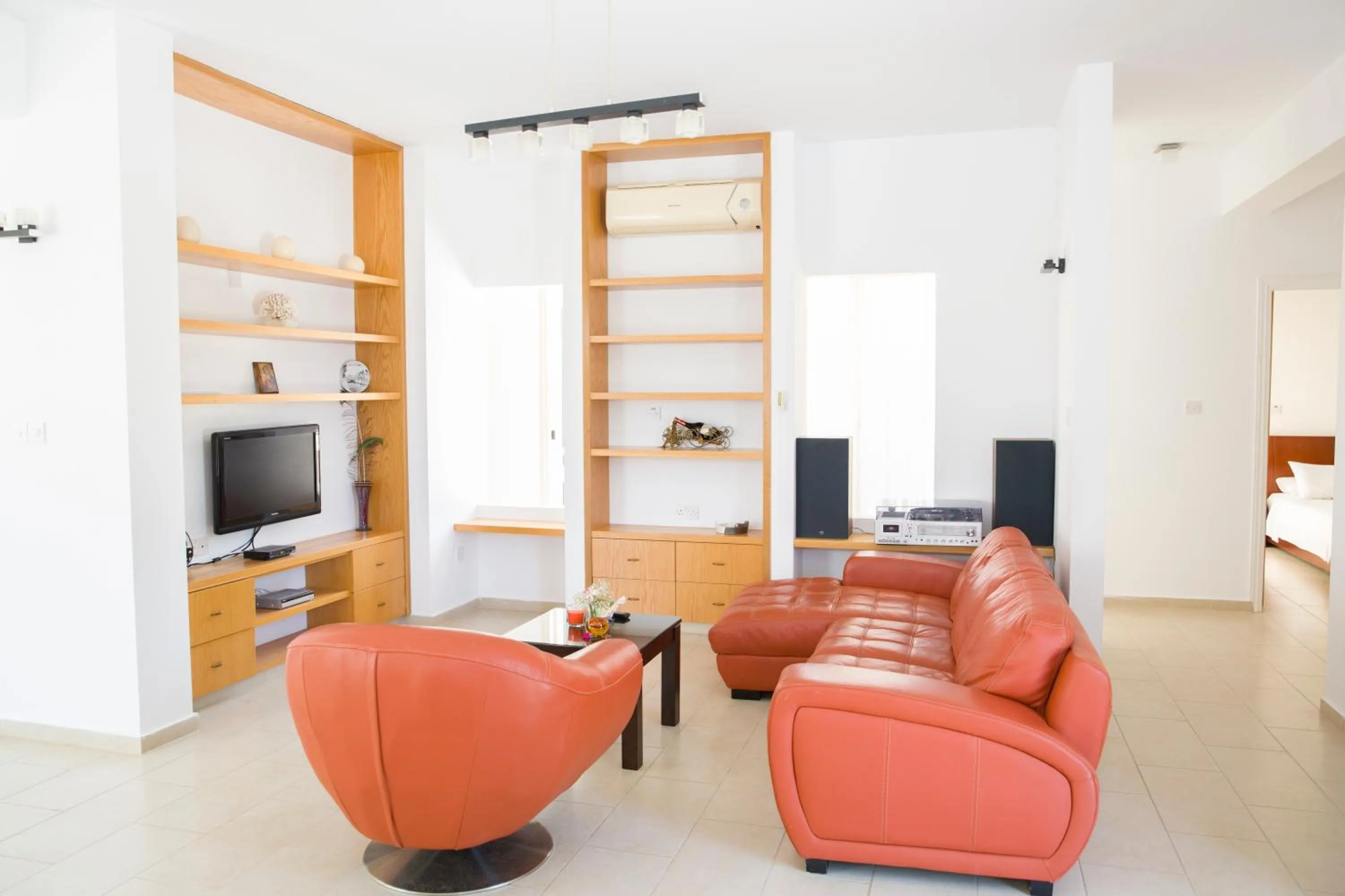 Living room in Eliofos Luxury Villa