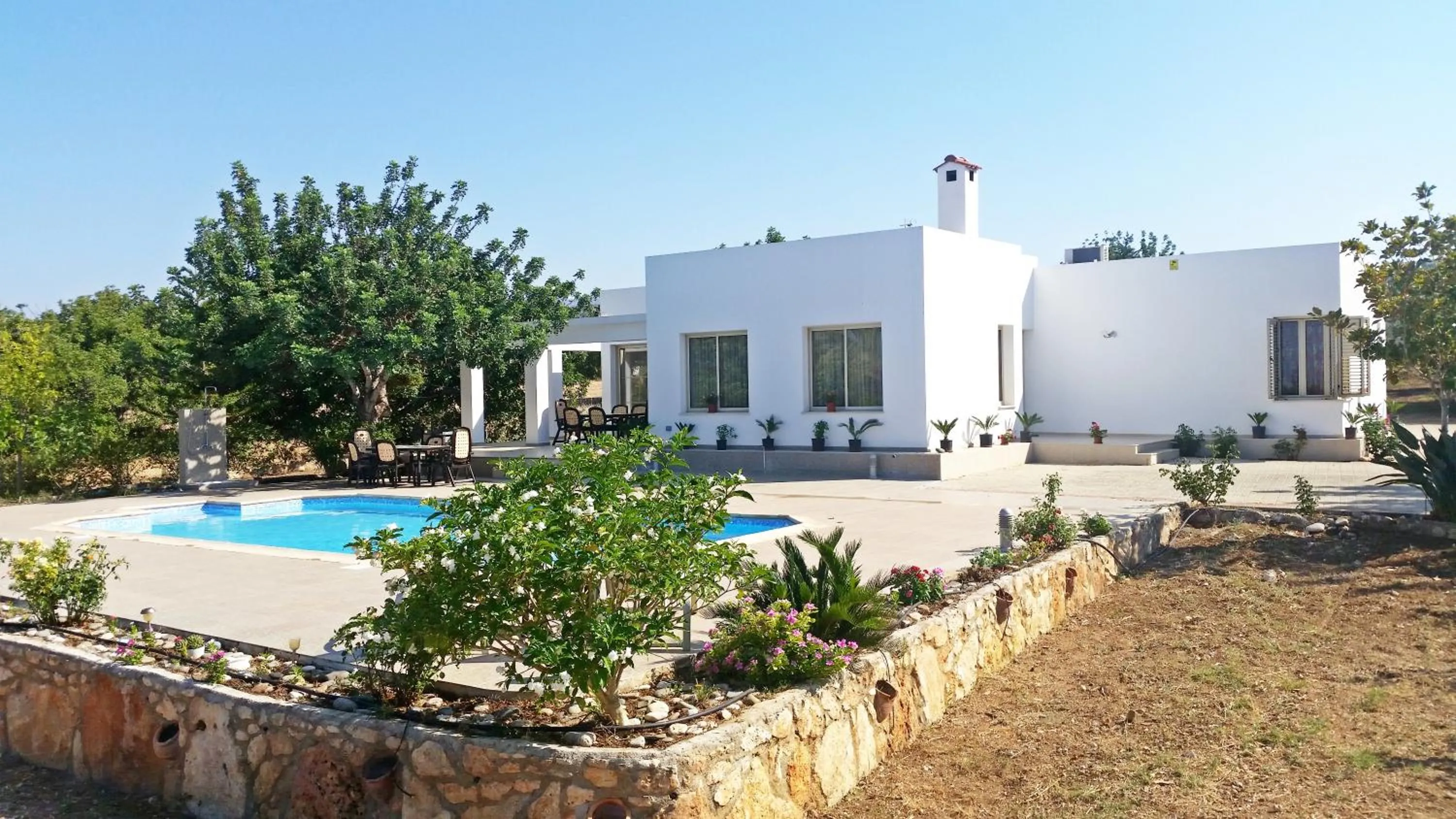 Bird's eye view in Eliofos Luxury Villa