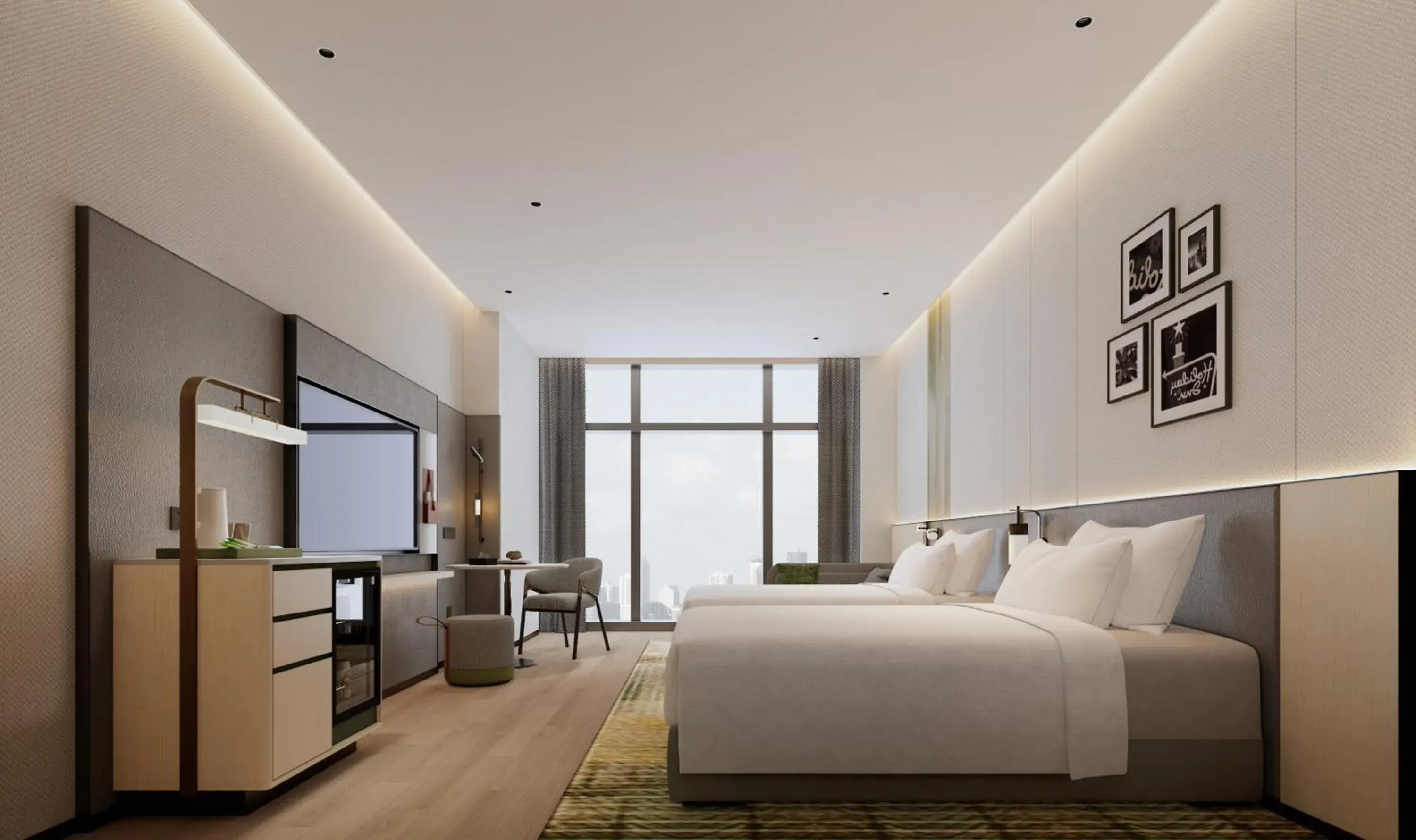 Standard Double Room with Two Double Beds in Holiday Inn & Suites Suzhou Xiangcheng by IHG Standard Double Room with Two Double Beds in Holiday Inn & Suites Suzhou Xiangcheng by IHG