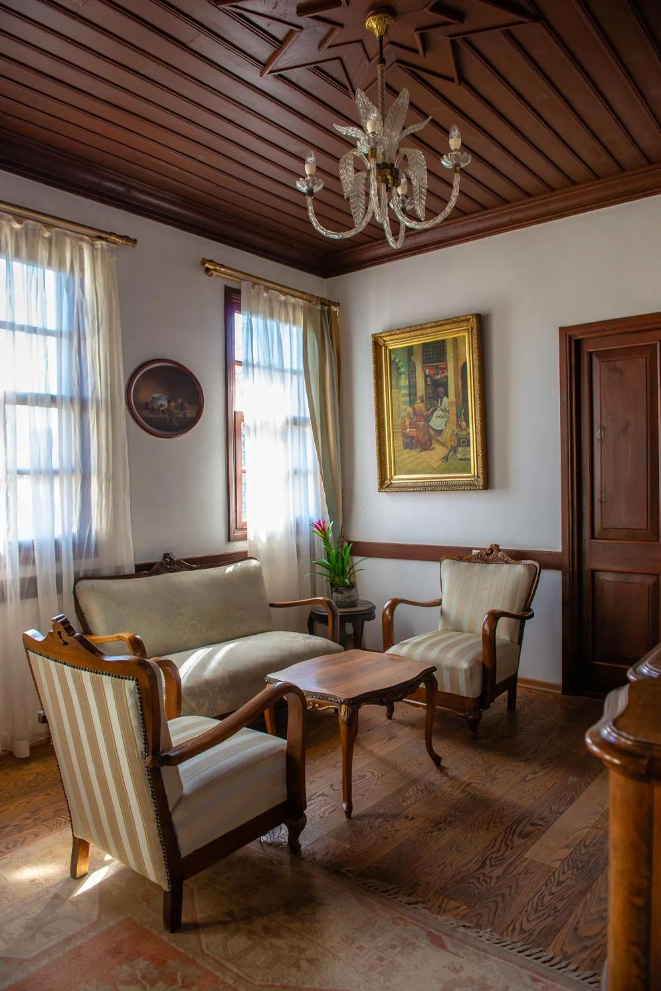 Inner courtyard view in Tuvana Hotel