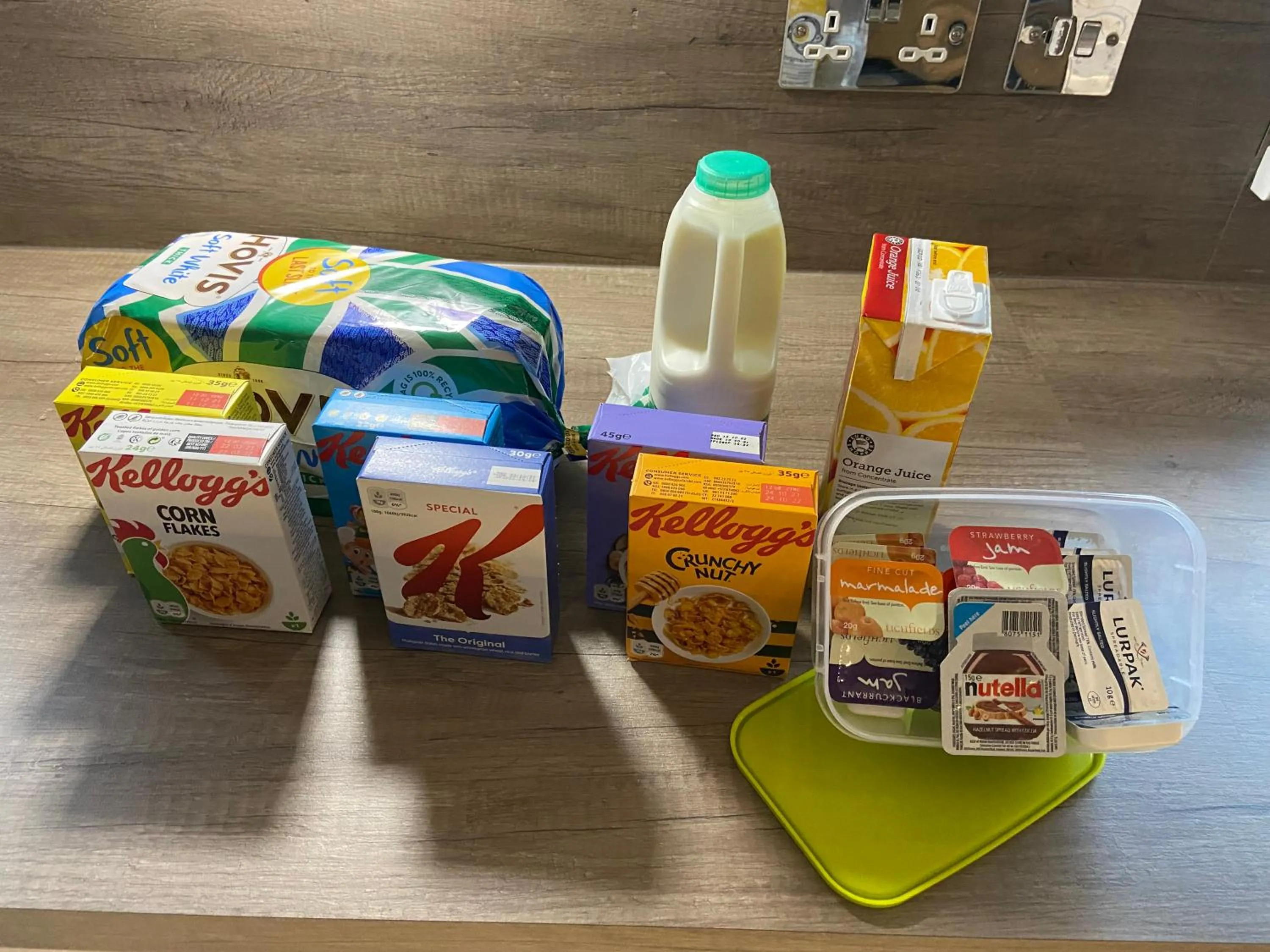 Continental breakfast in Forest Edge Motel