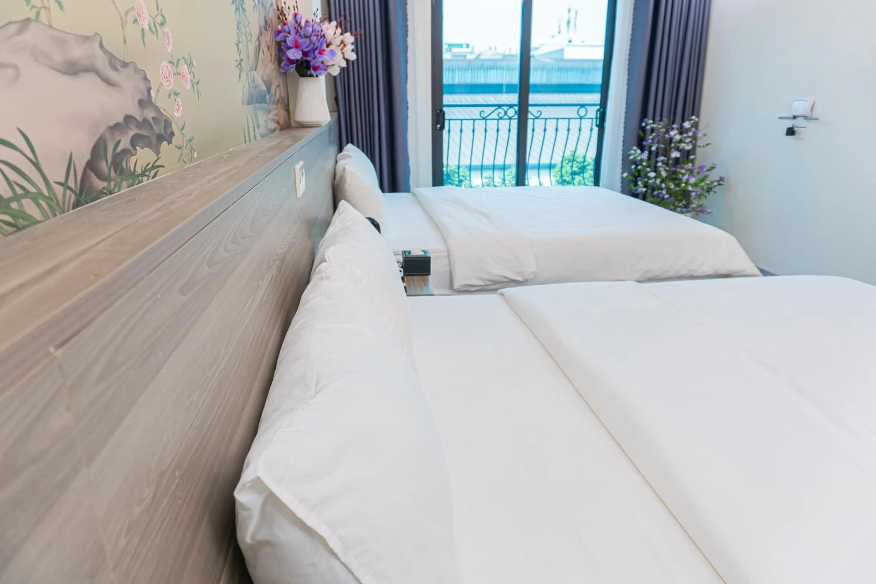 Natural landscape, Bed in Eco Hotel Hanoi