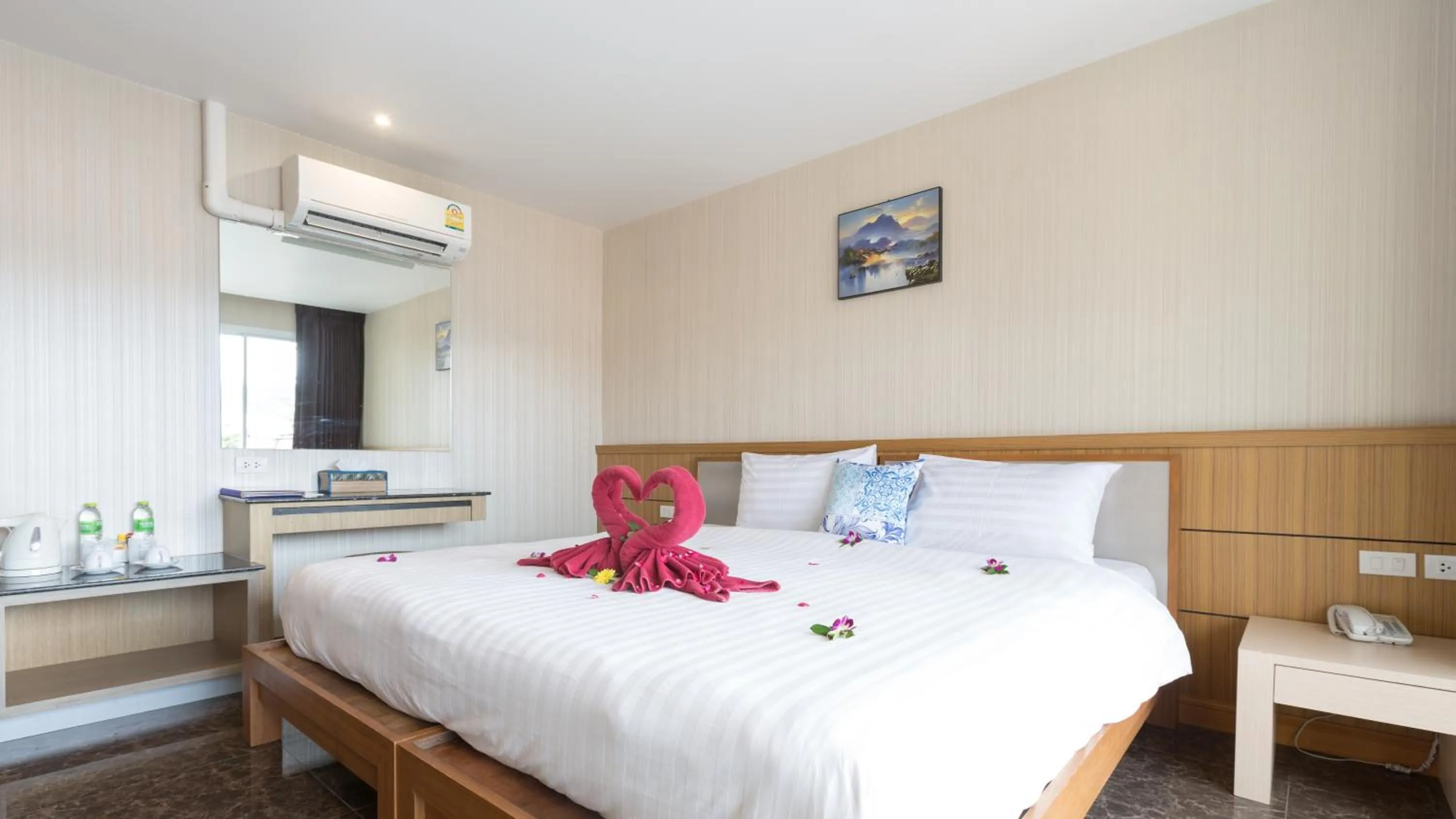 Bed in Anda Beachside Hotel