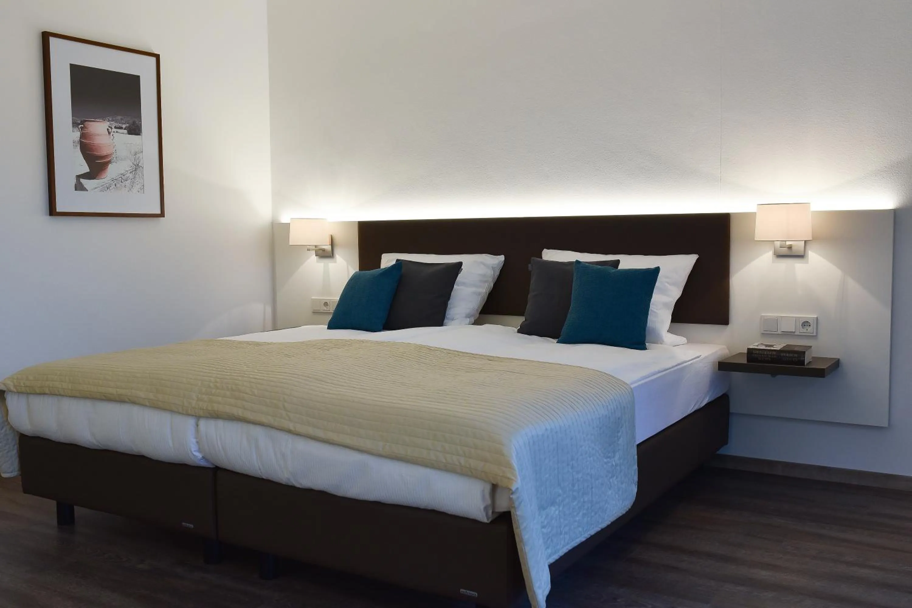 Decorative detail, Bed in Guesthouse Lichtenau