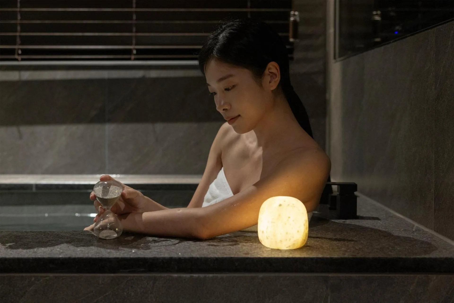 Hot Tub in Cave Ryokan Hotel by Anook Cheonan Terminal