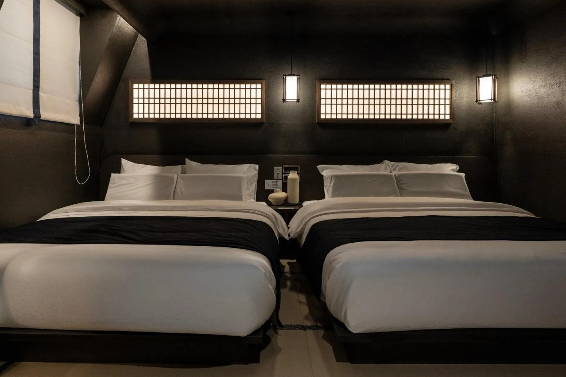 Decorative detail, Bed in Cave Ryokan Hotel by Anook Cheonan Terminal