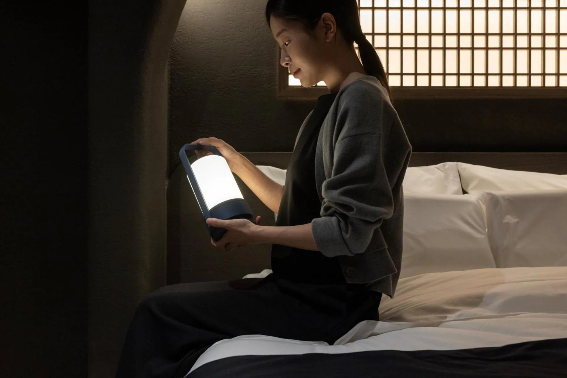 Decorative detail, Bed in Cave Ryokan Hotel by Anook Cheonan Terminal