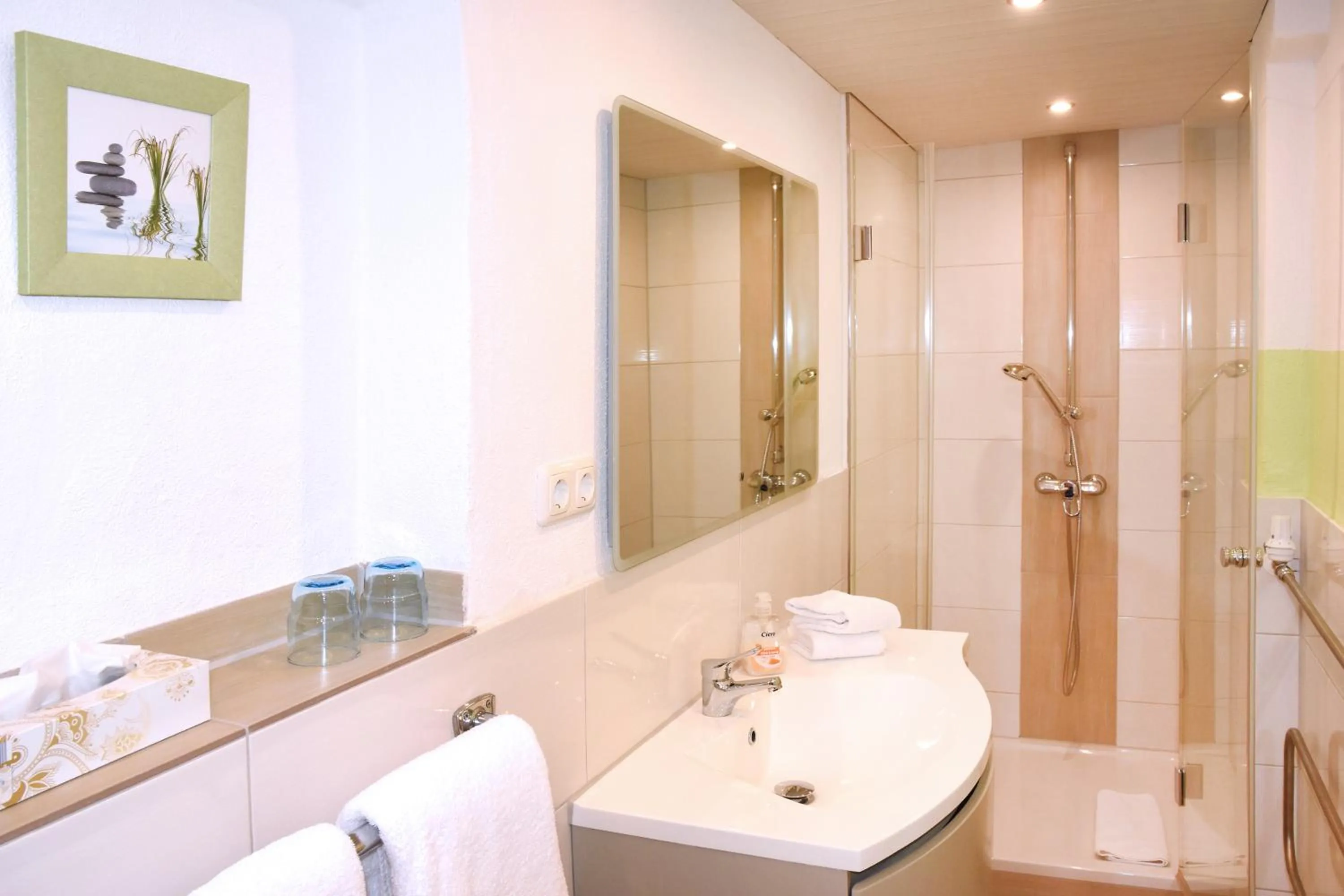 Shower in Pension Freiheit