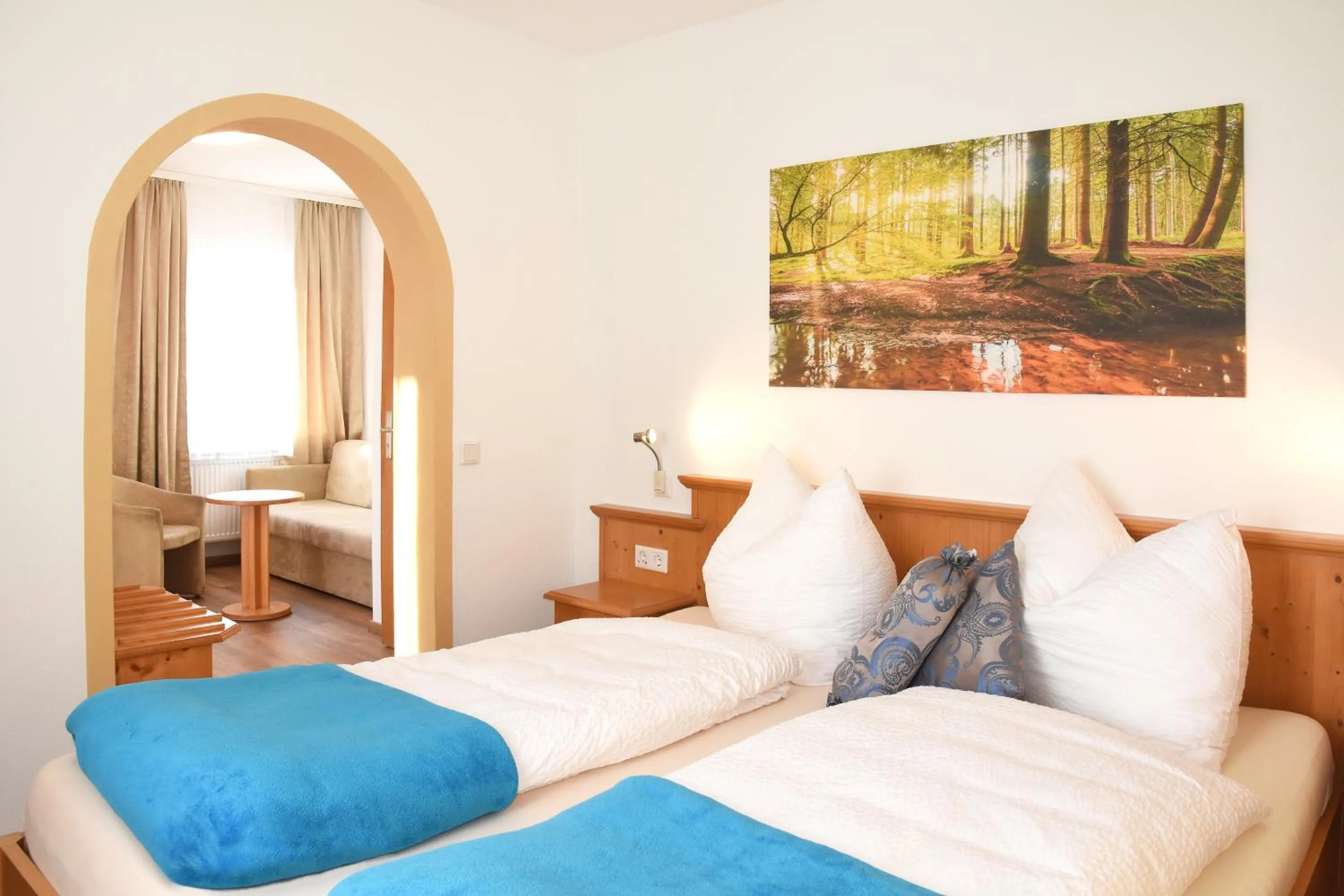 Bedroom, Bed in Pension Freiheit