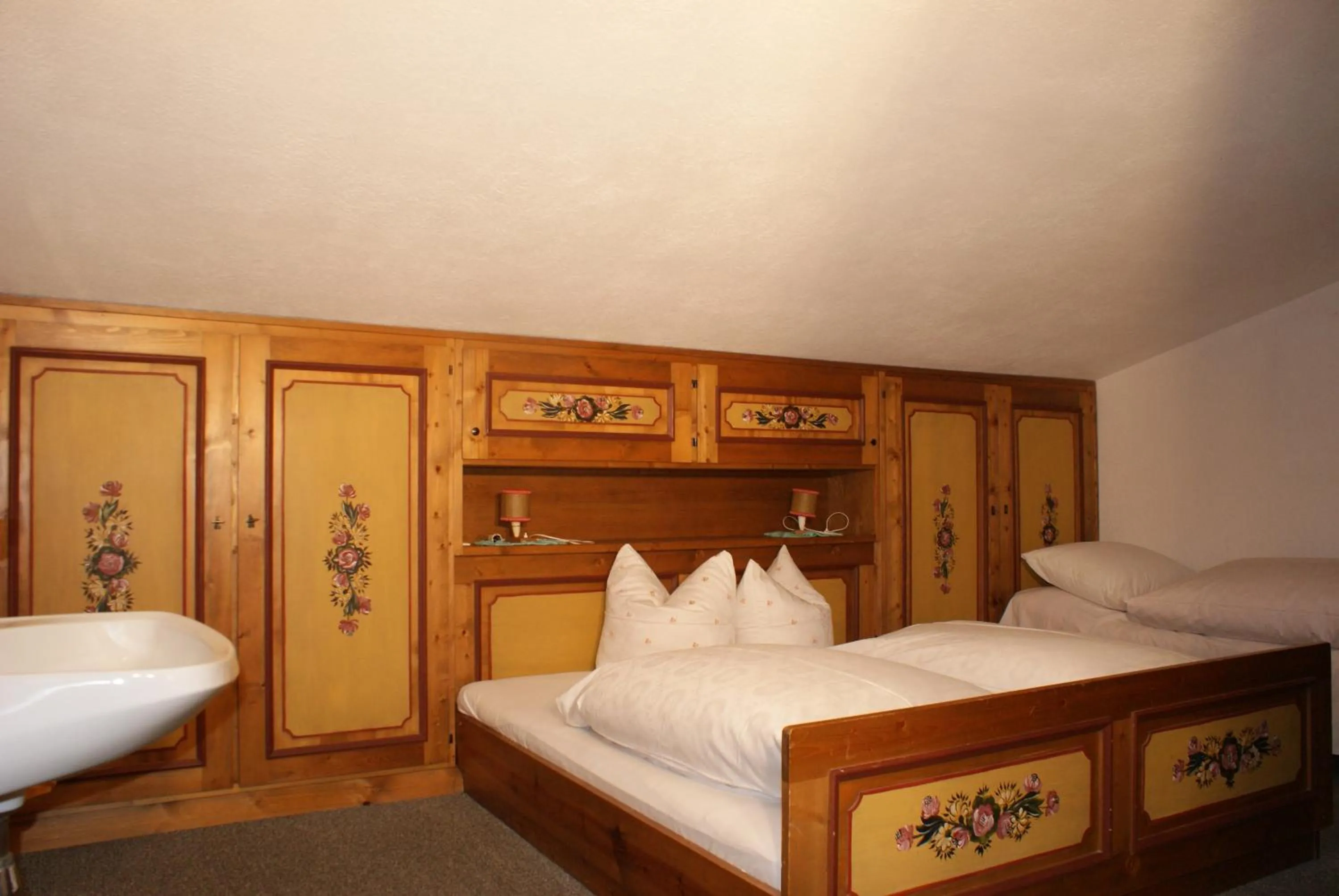 Bed in Ferienhaus Waldesruh
