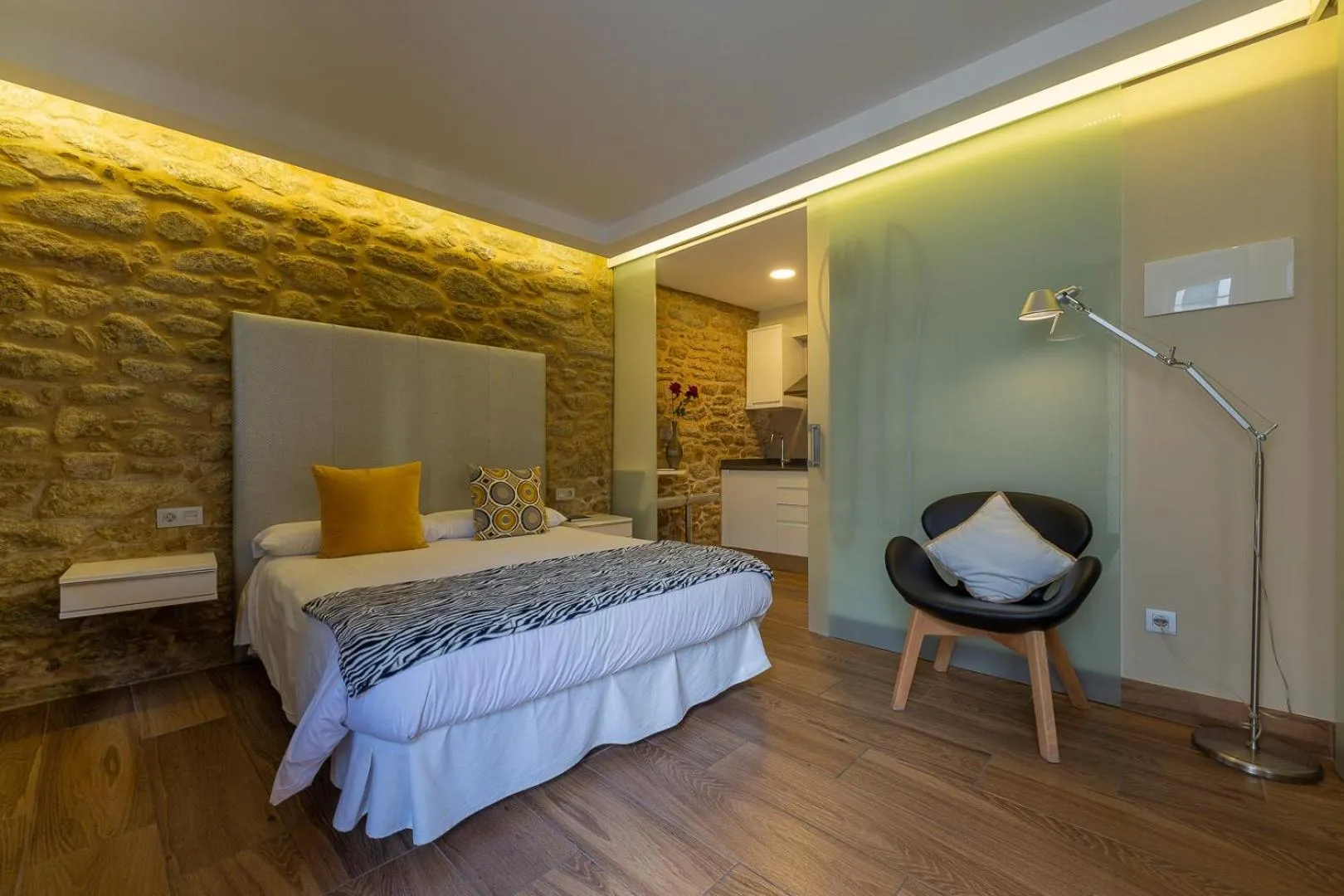 Bed in Apartamentos Praia do Capitàn
