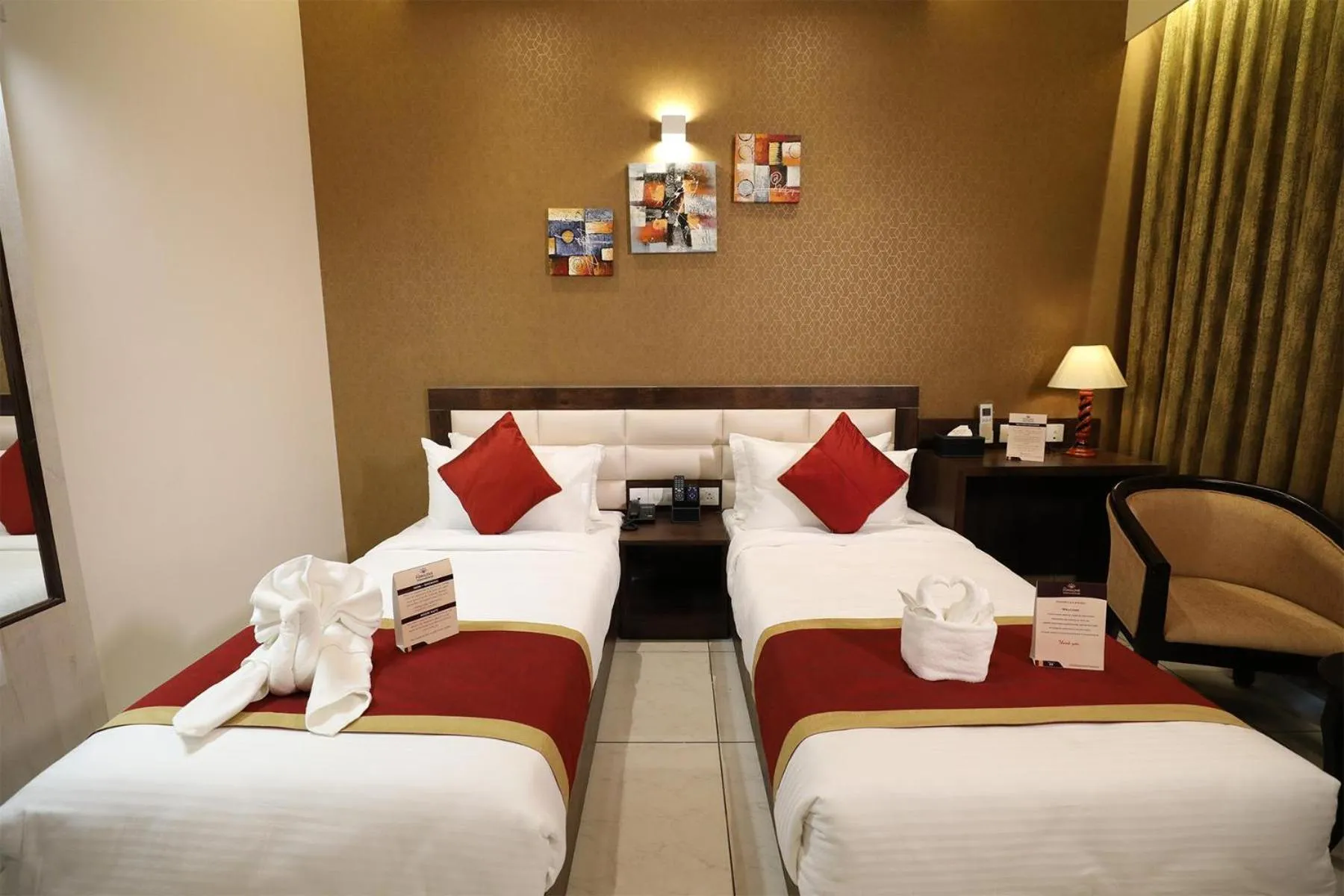 Bed in The White Pearl Suites