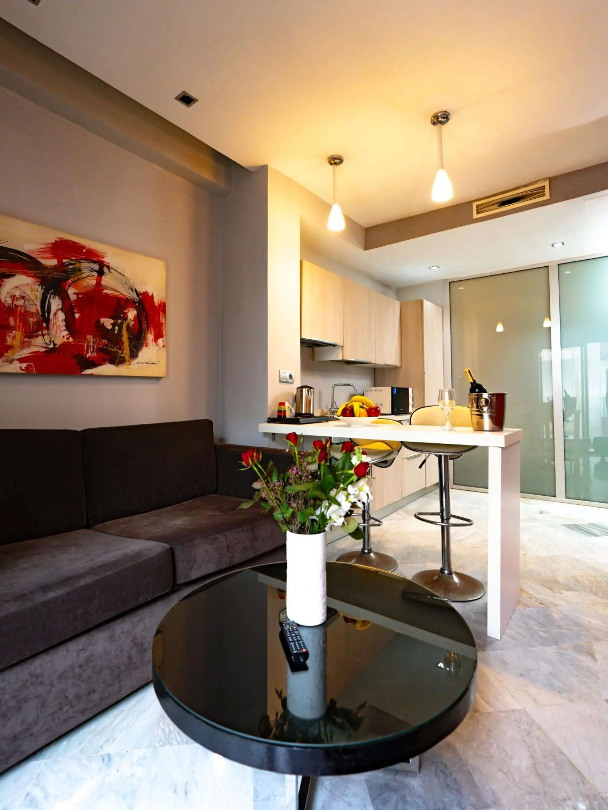 Kitchen or kitchenette in The Fourteen Luxury Boutique Hotel