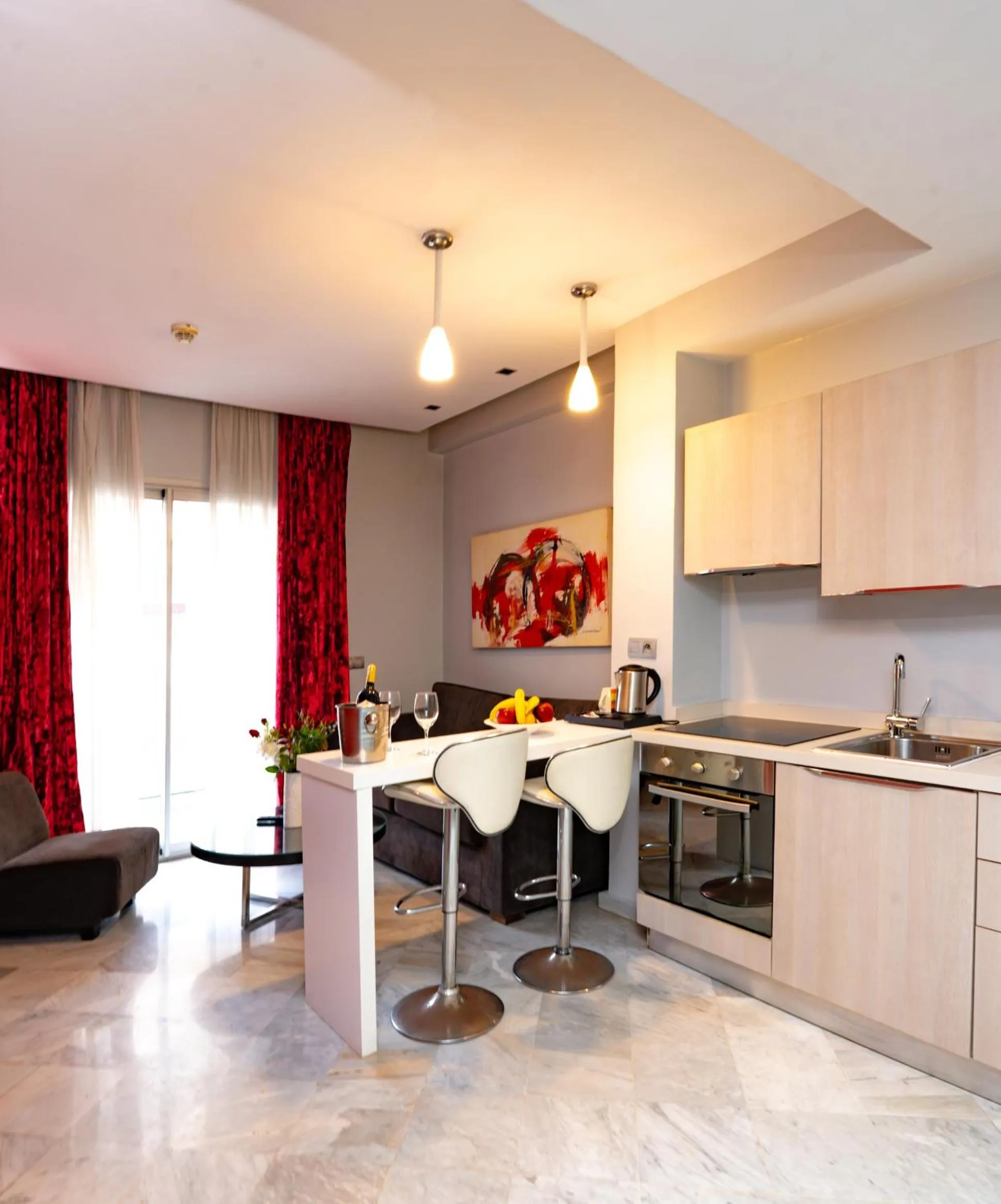 Kitchen or kitchenette in The Fourteen Luxury Boutique Hotel