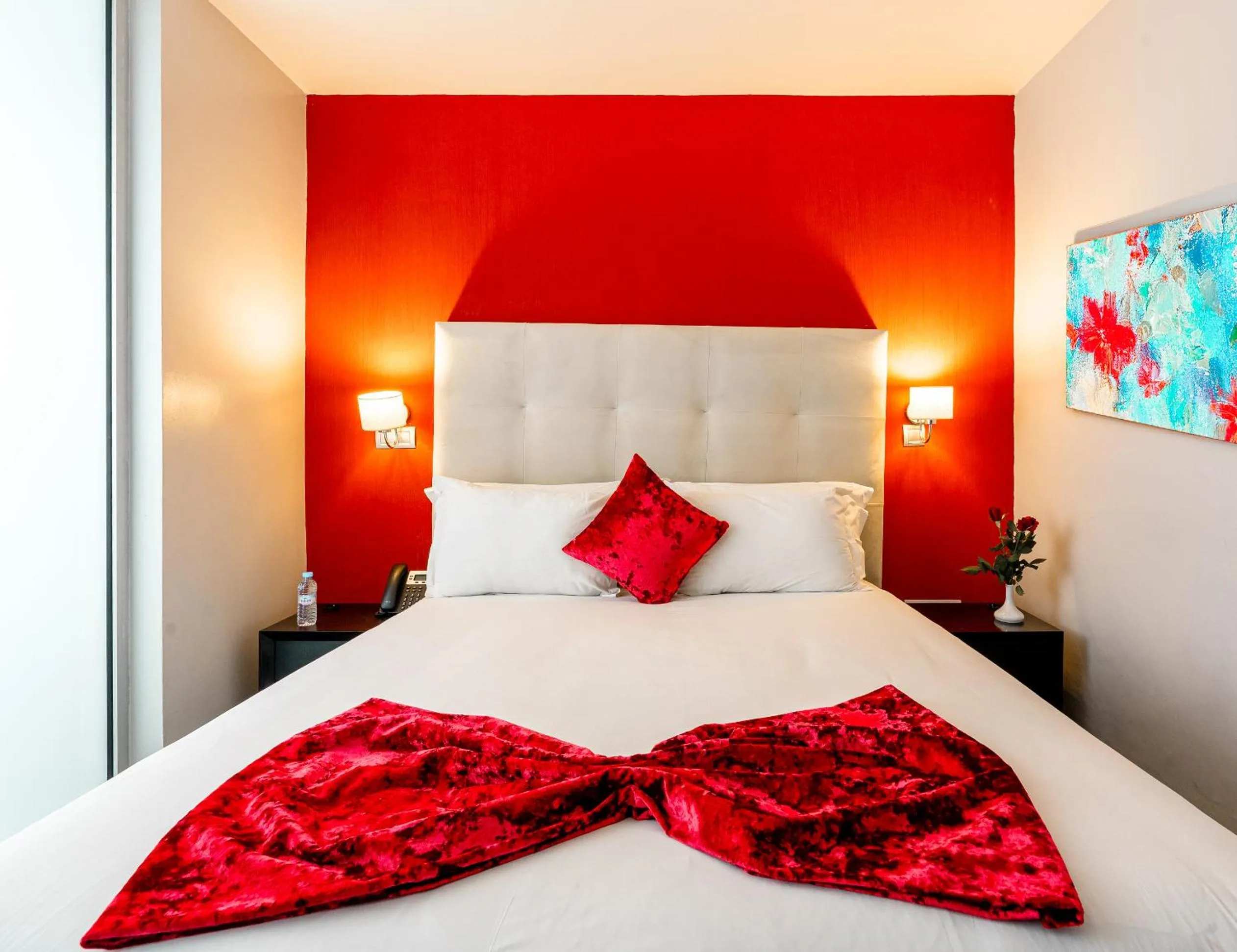 Bed in The Fourteen Luxury Boutique Hotel