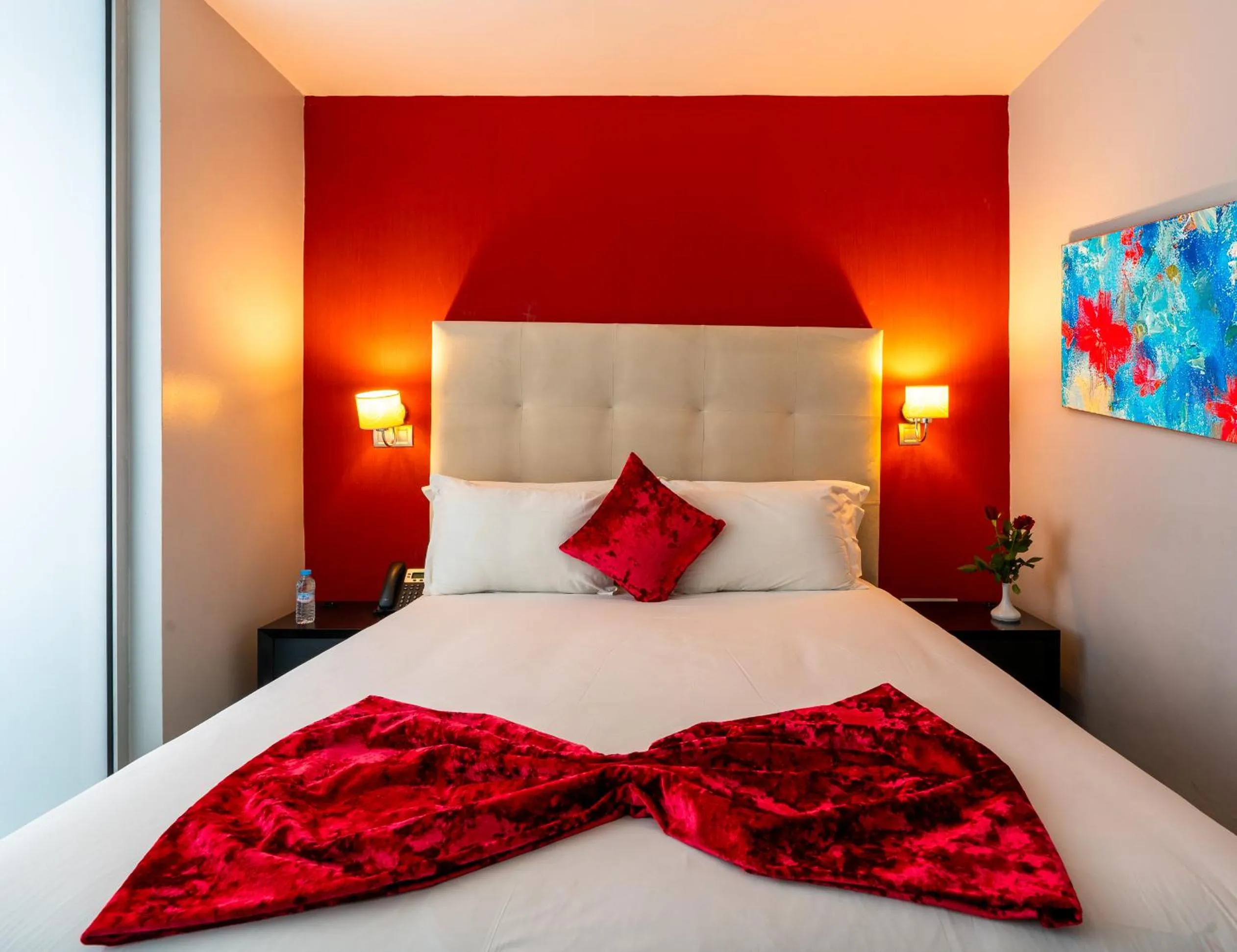 Bed in The Fourteen Luxury Boutique Hotel