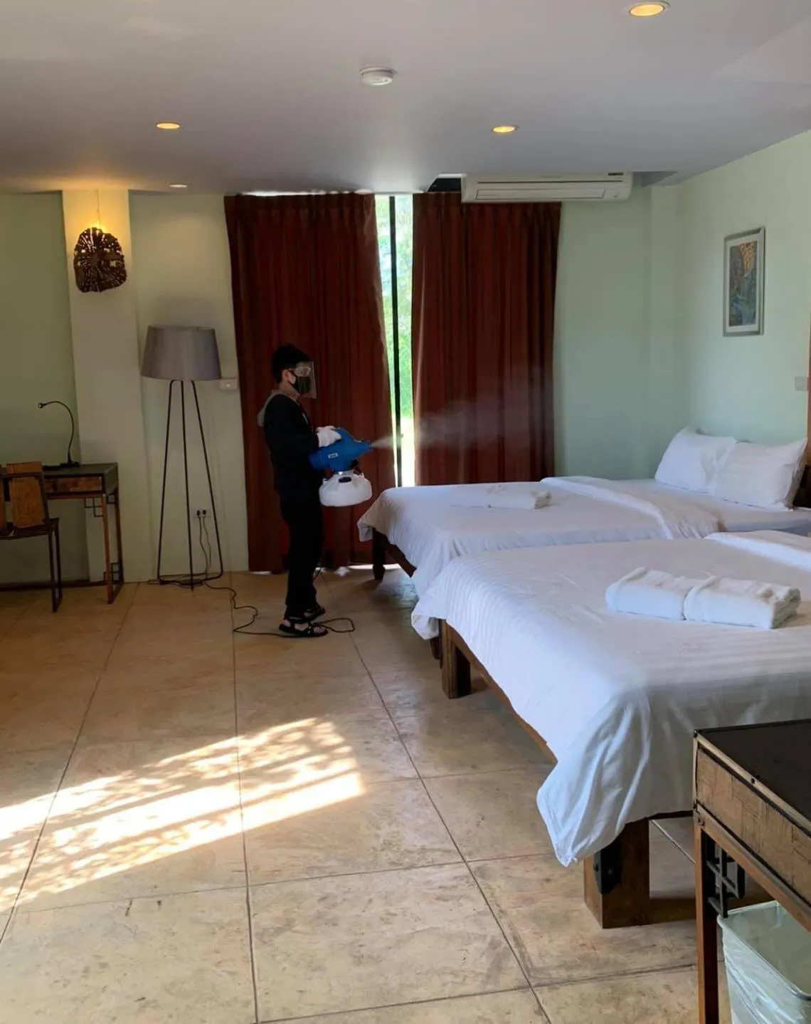 Bed in Arcadia Maephim Serviced Apartments