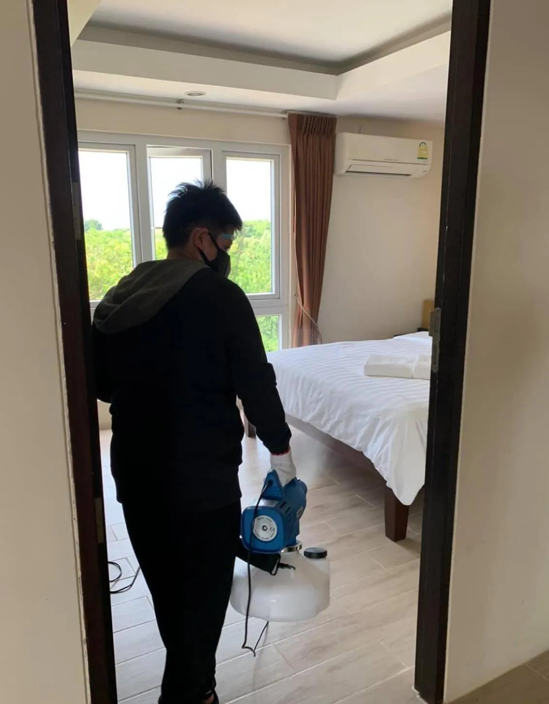 Bed in Arcadia Maephim Serviced Apartments