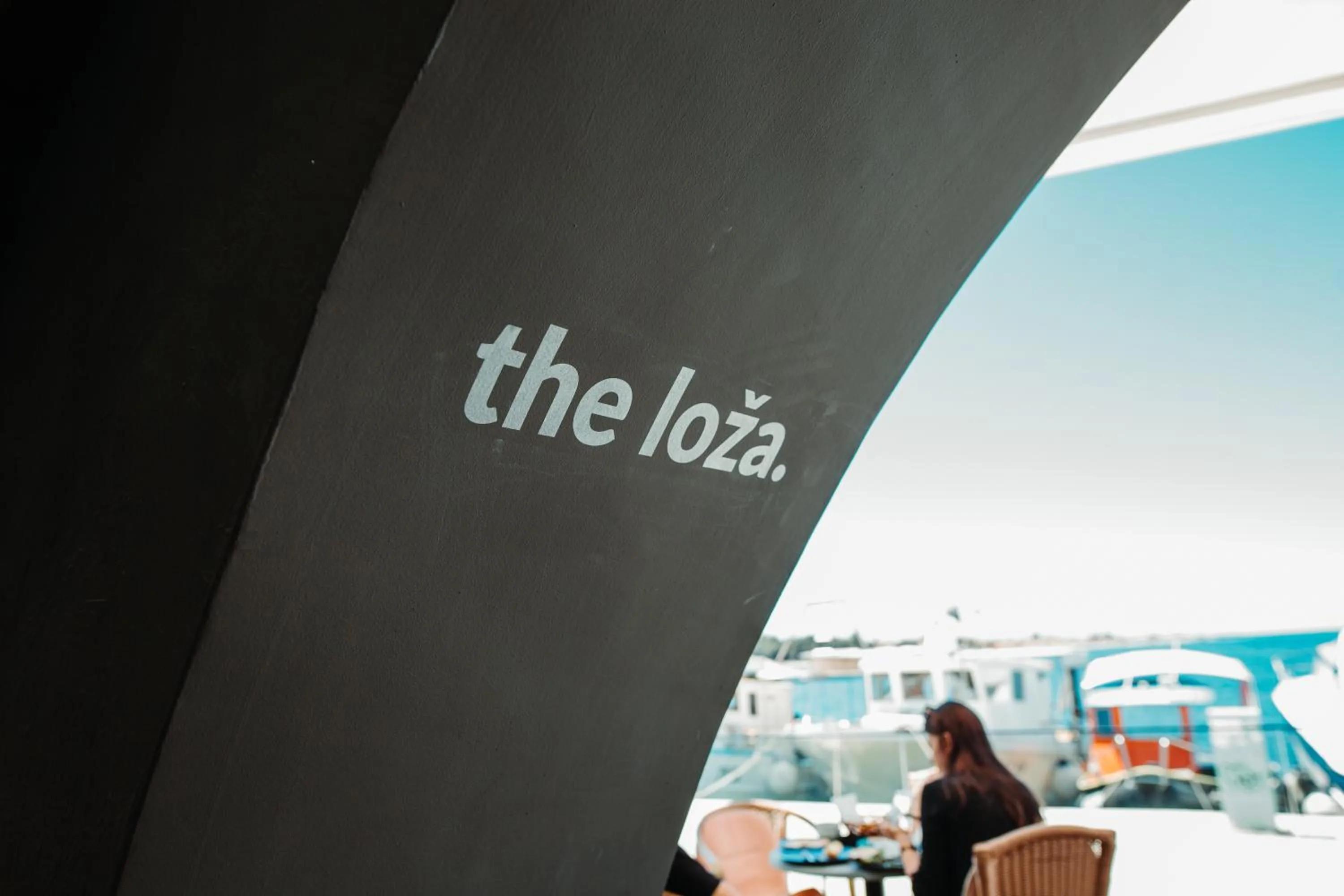 People in the Loža - seaside festival hotel